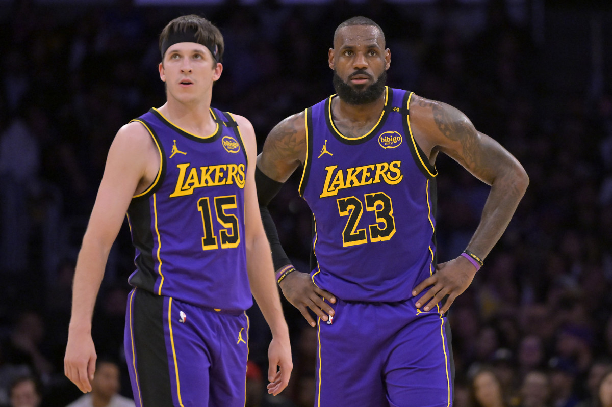 LeBron James Uses One Word to Describe Austin Reaves After Monster Game -  Athlon Sports