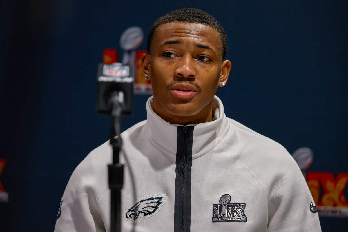 Eagles Star DeVonta Smith Caught Wearing Chiefs Colors Before Super Bowl LIX