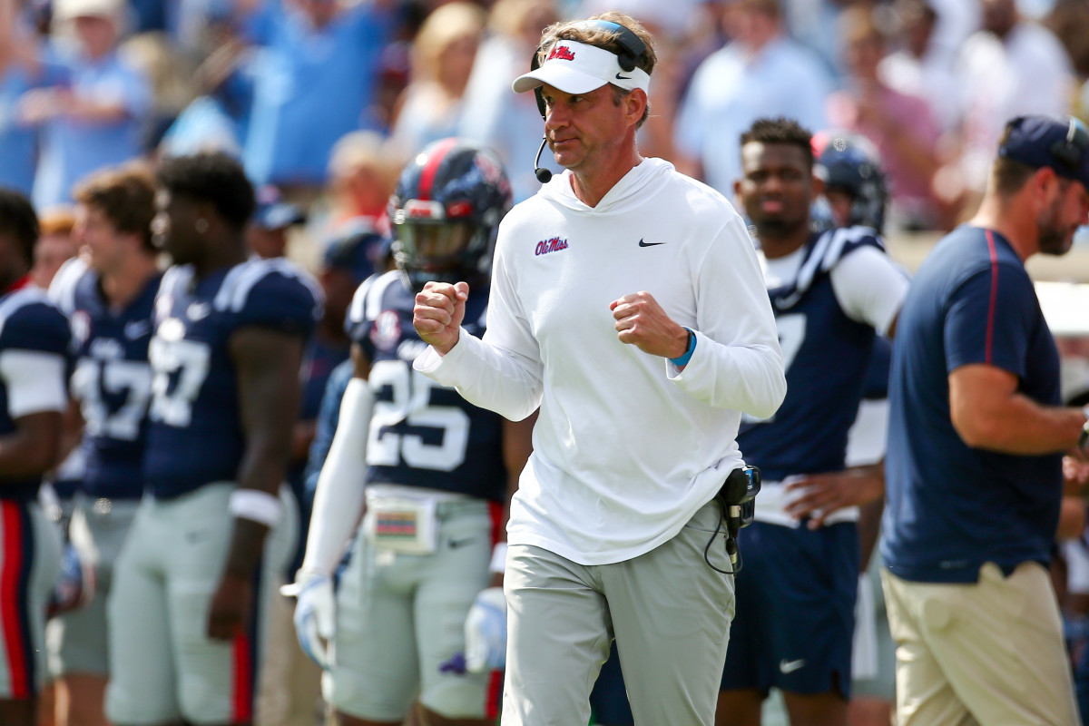 Ole Miss football head coach Lane Kiffin