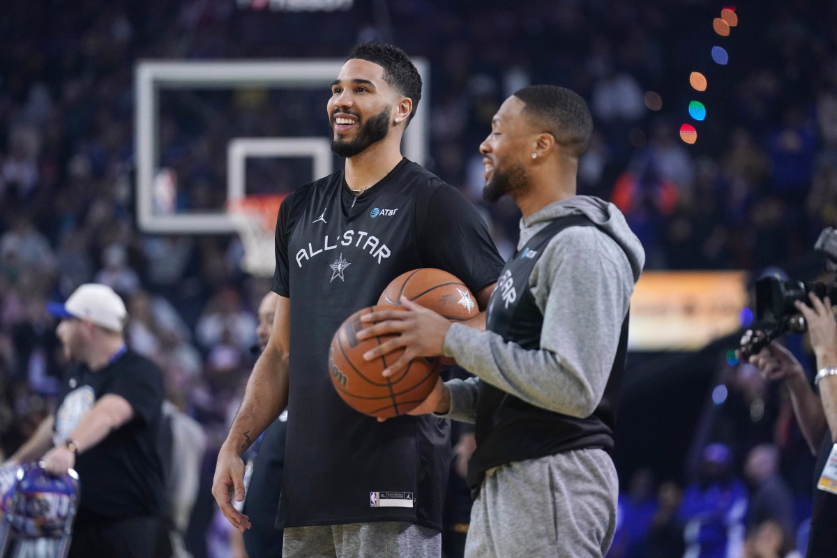 Shaq’s OGs forward Jayson Tatum and guard Damian Lillard