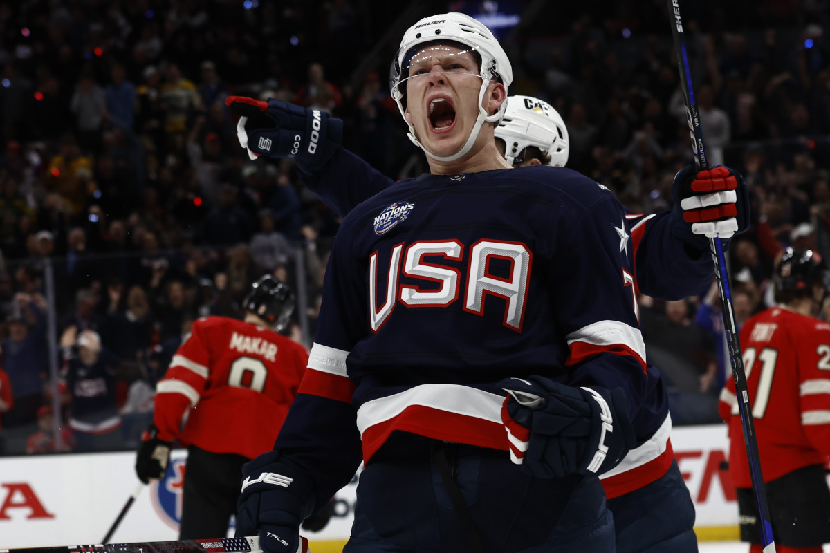 Rare Photo of Brady Tkachuk's Wife Posted During USA-Canada Game - Athlon  Sports