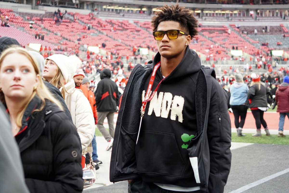 Safety Blaine Bradford on visit to Ohio State