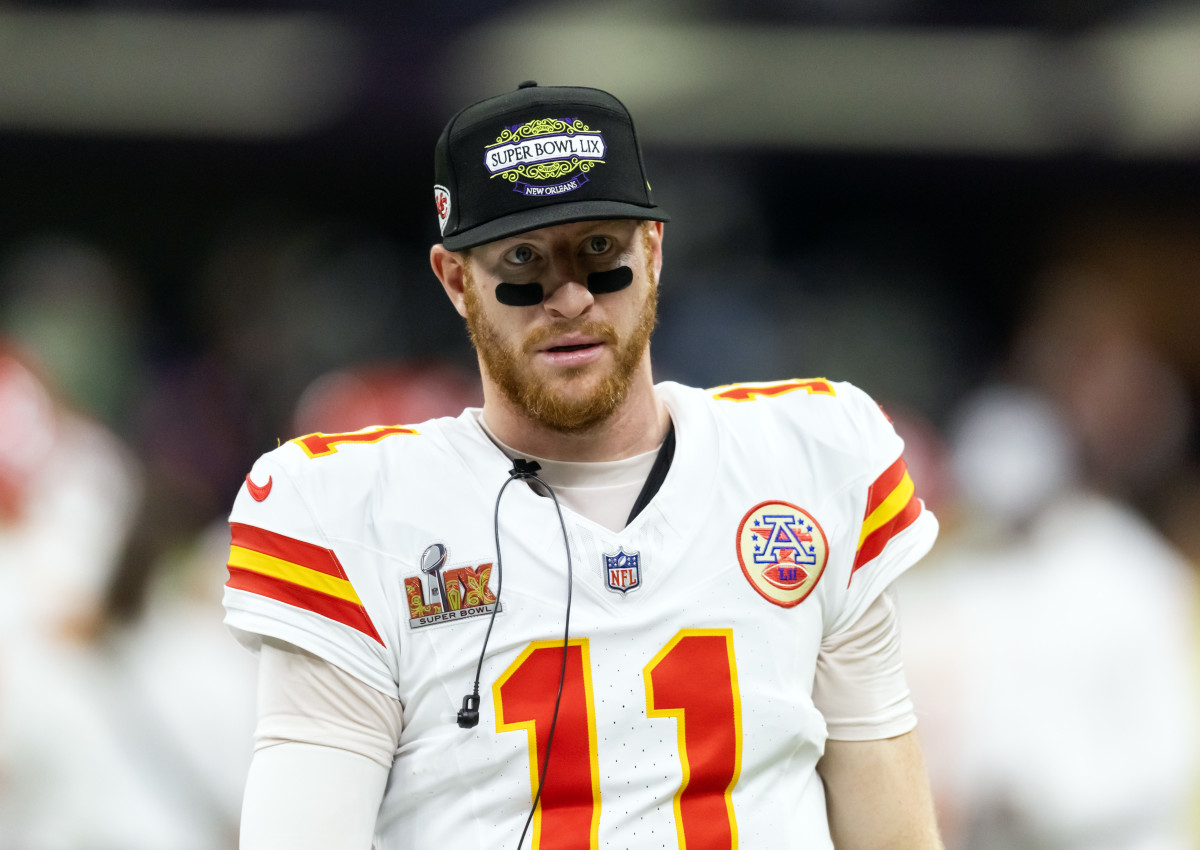 Carson Wentz at Super Bowl LIX.