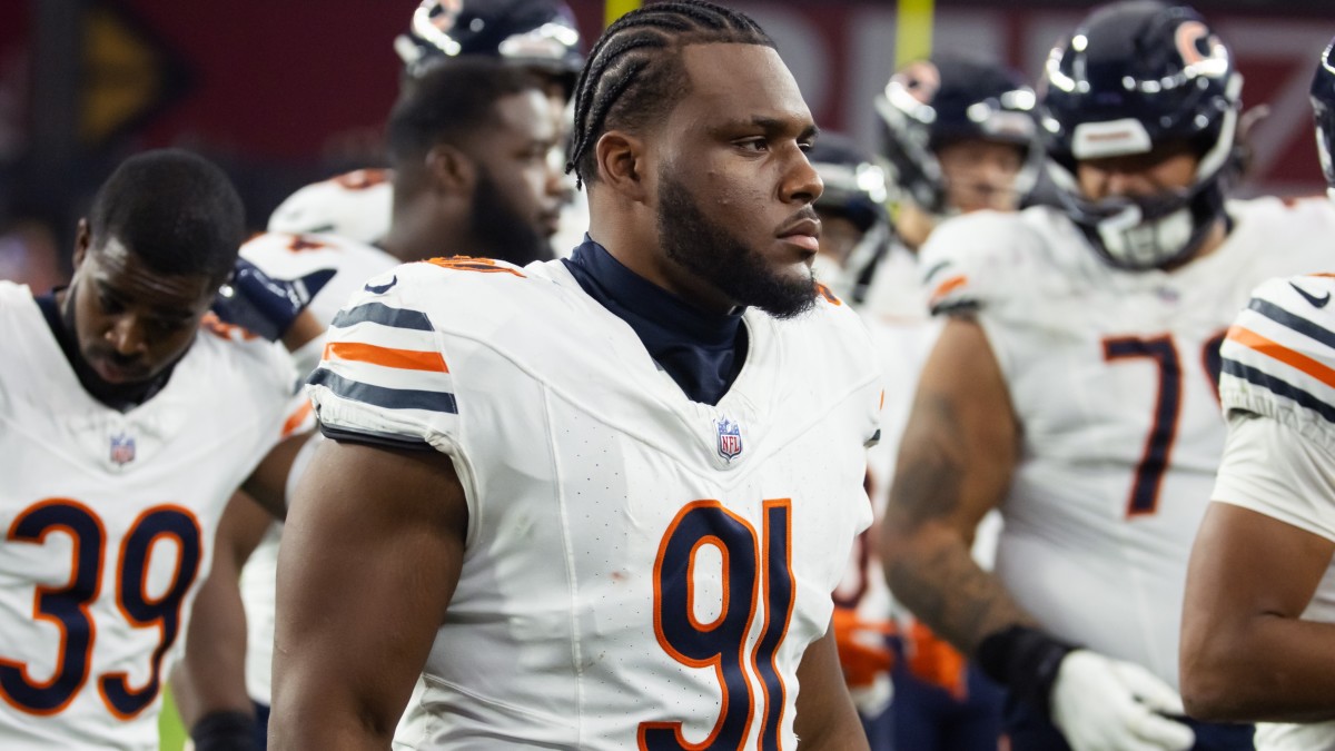 Chicago Bears defensive tackle Chris Williams (91) against the Arizona Cardinals at State Farm Stadium.