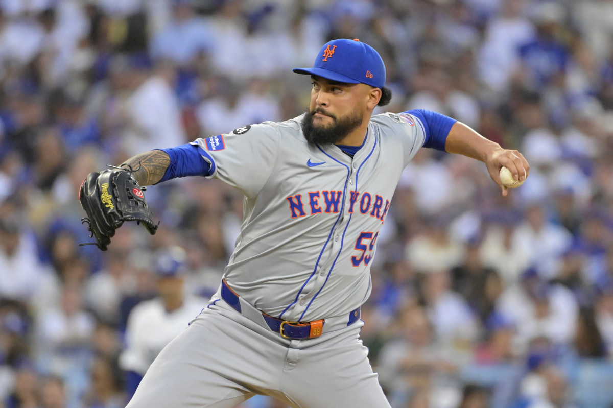 New York Mets pitcher Sean Manaea (59).