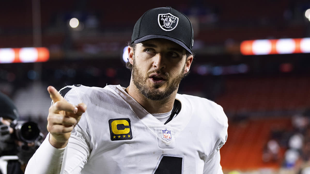 Derek Carr Offers Strong Thoughts on Raiders Adding Pete Carroll, Ashton Jeanty - Athlon Sports