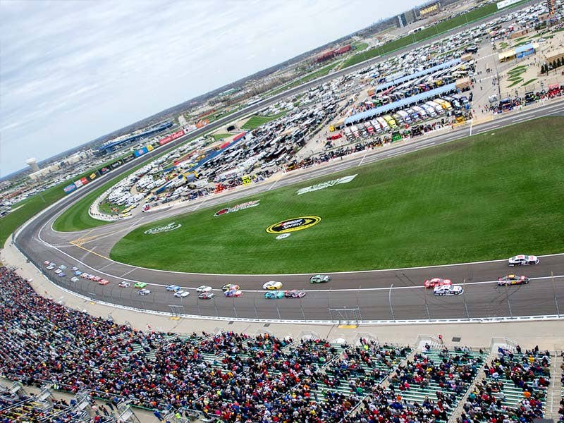NASCAR goes under the lights at Kansas Speedway - Athlon Sports