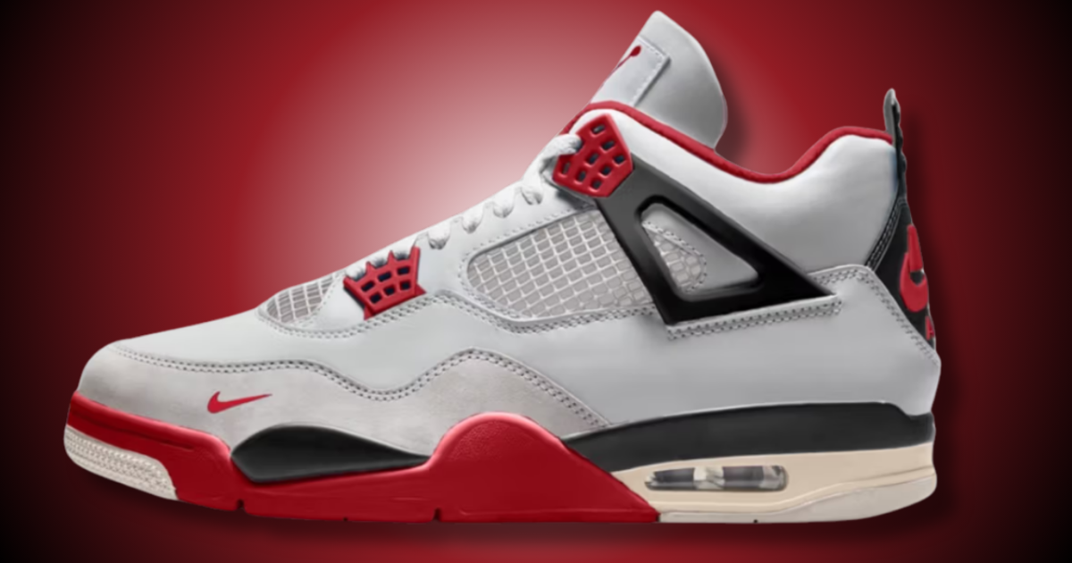 jordan playing in fire red 4