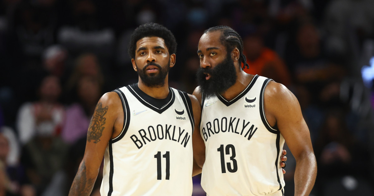 Ice hockey★NBA Tシャツ★Irving/Doncic/Harden/Curry/James Men's Nike James Harden Navy Brooklyn Nets 2021/22 Swingman