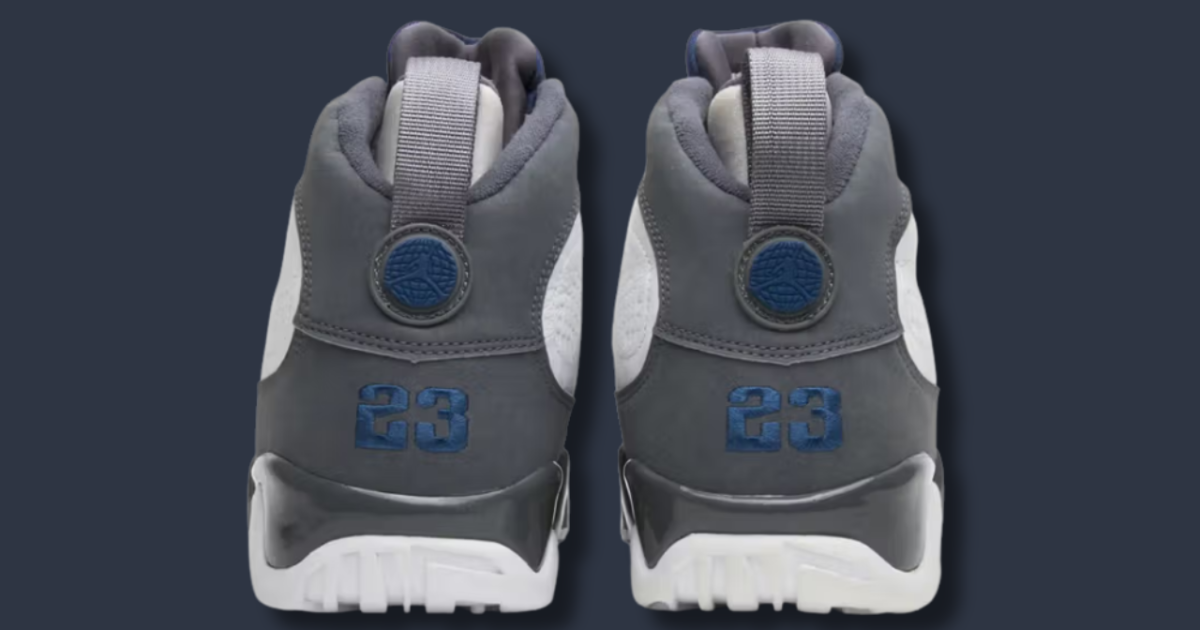 Air Jordan Retro 9 'French Blue / Flint Grey' Back for the