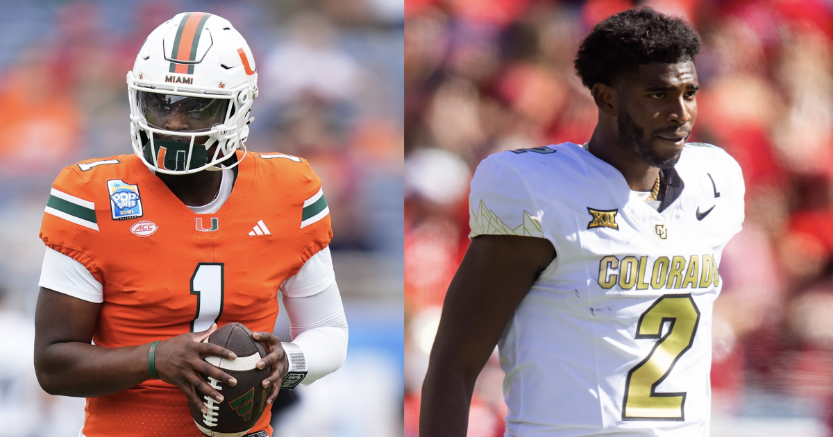Cam Ward Exposes Shedeur Sanders' Game With Trash Talk Before NFL Draft -  Athlon Sports