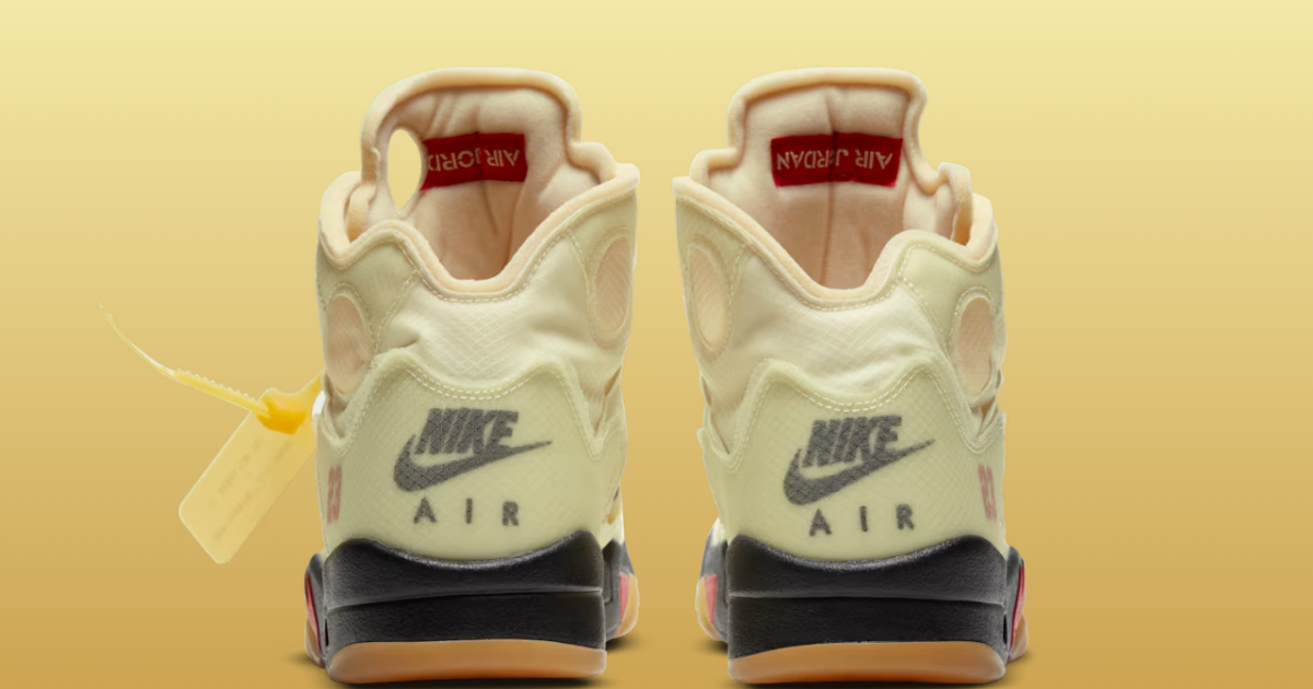 SALE Off-White × Nike Air Jordan 5 Buy Off-White x Air Jordan 5 Retro SP 'Muslin' - CT8480 001
