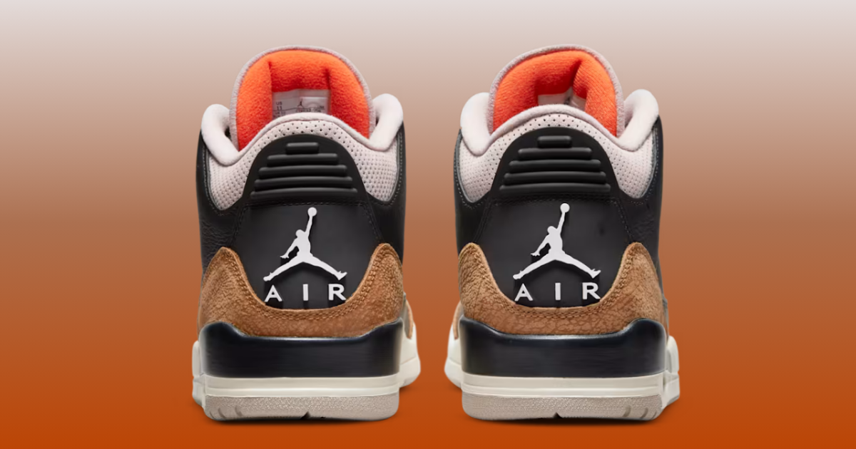 Air Jordan 3 'Desert Elephant': Black Cement Grown Up — Details