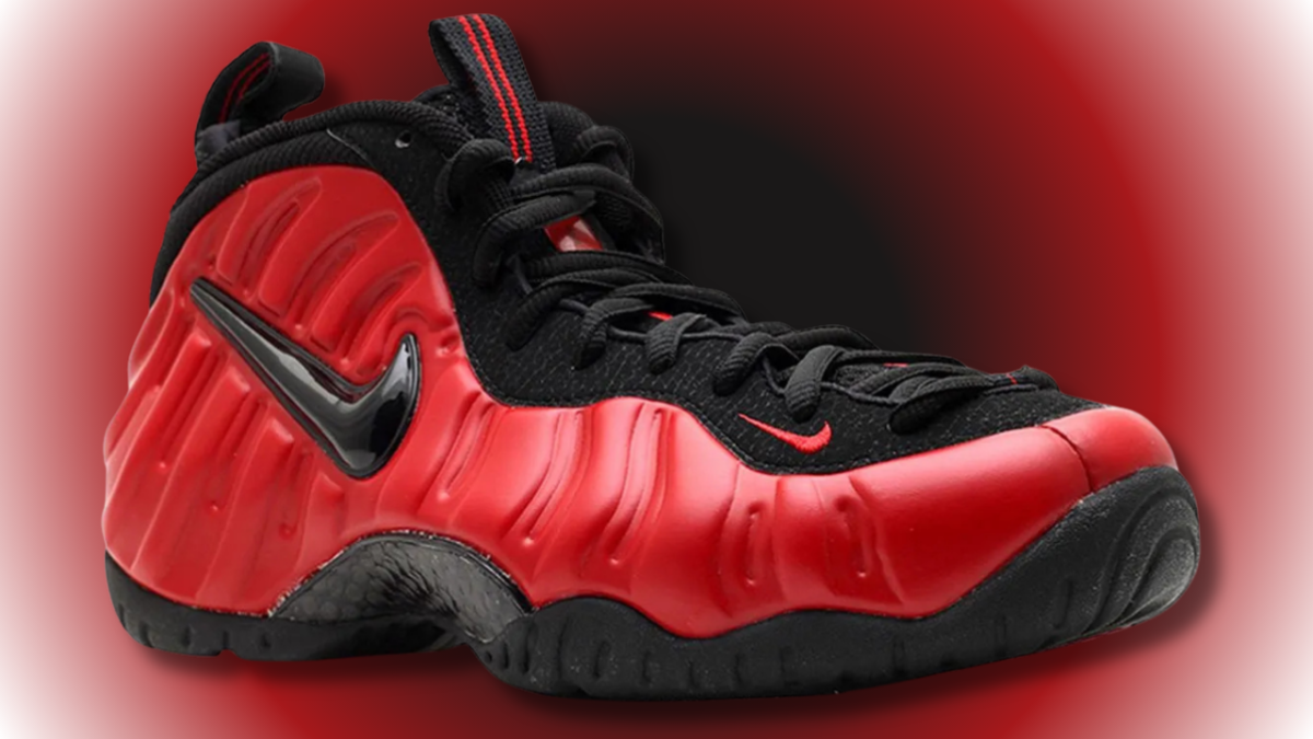 red and black foam posites