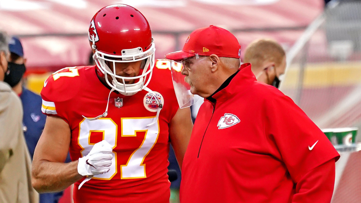 Travis Kelce Reveals Andy Reid's Postgame Message After Chiefs' Super Bowl  Loss - Athlon Sports