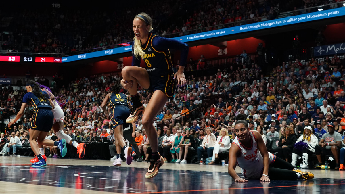 Sophie Cunningham Takes Surprising Stance on Bria Hartley After Causing  Season-Ending Injury - Athlon Sports