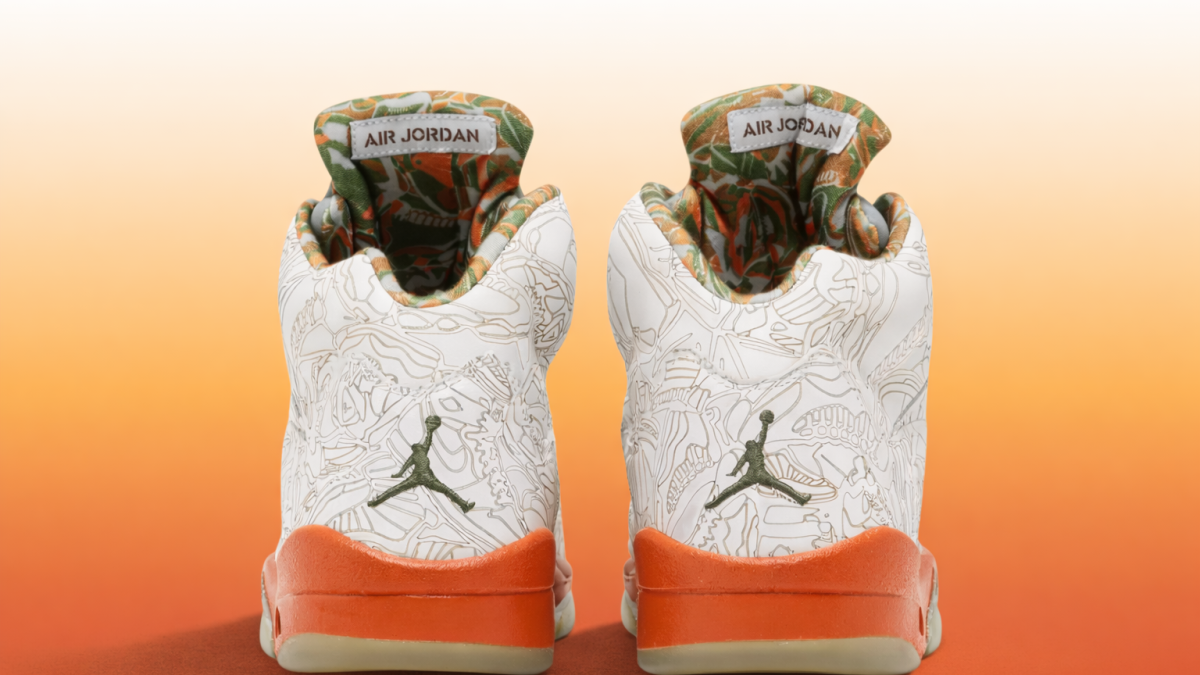 white laser jordan 5