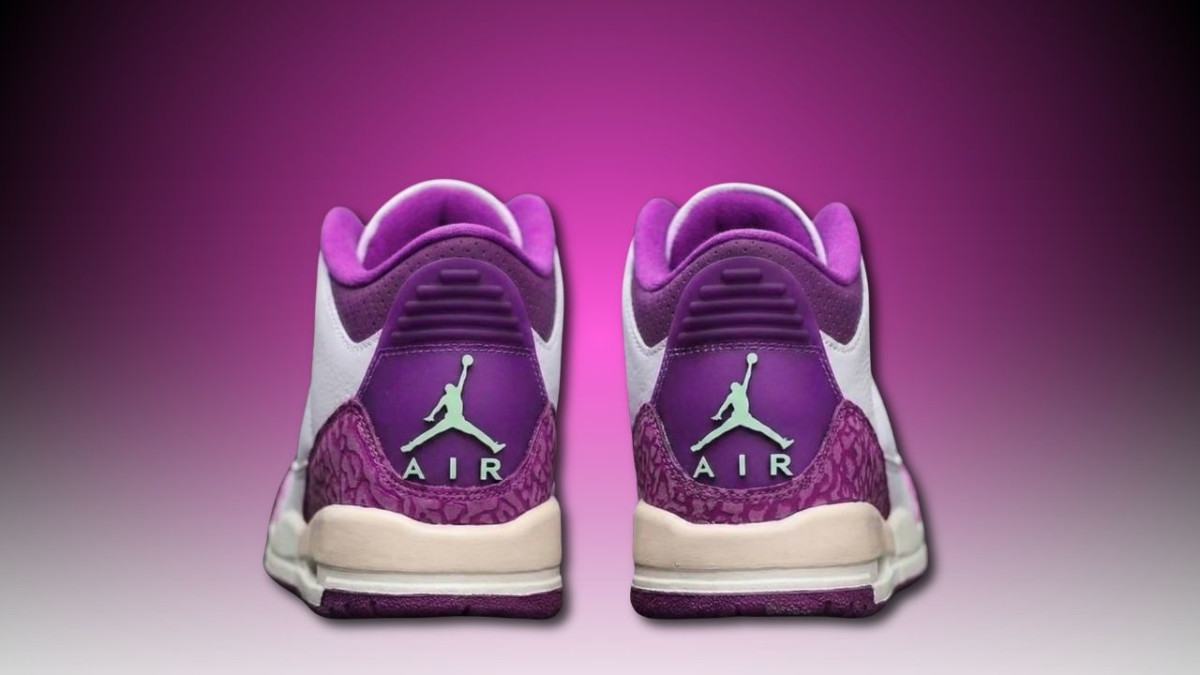 purple and pink jordan 3s