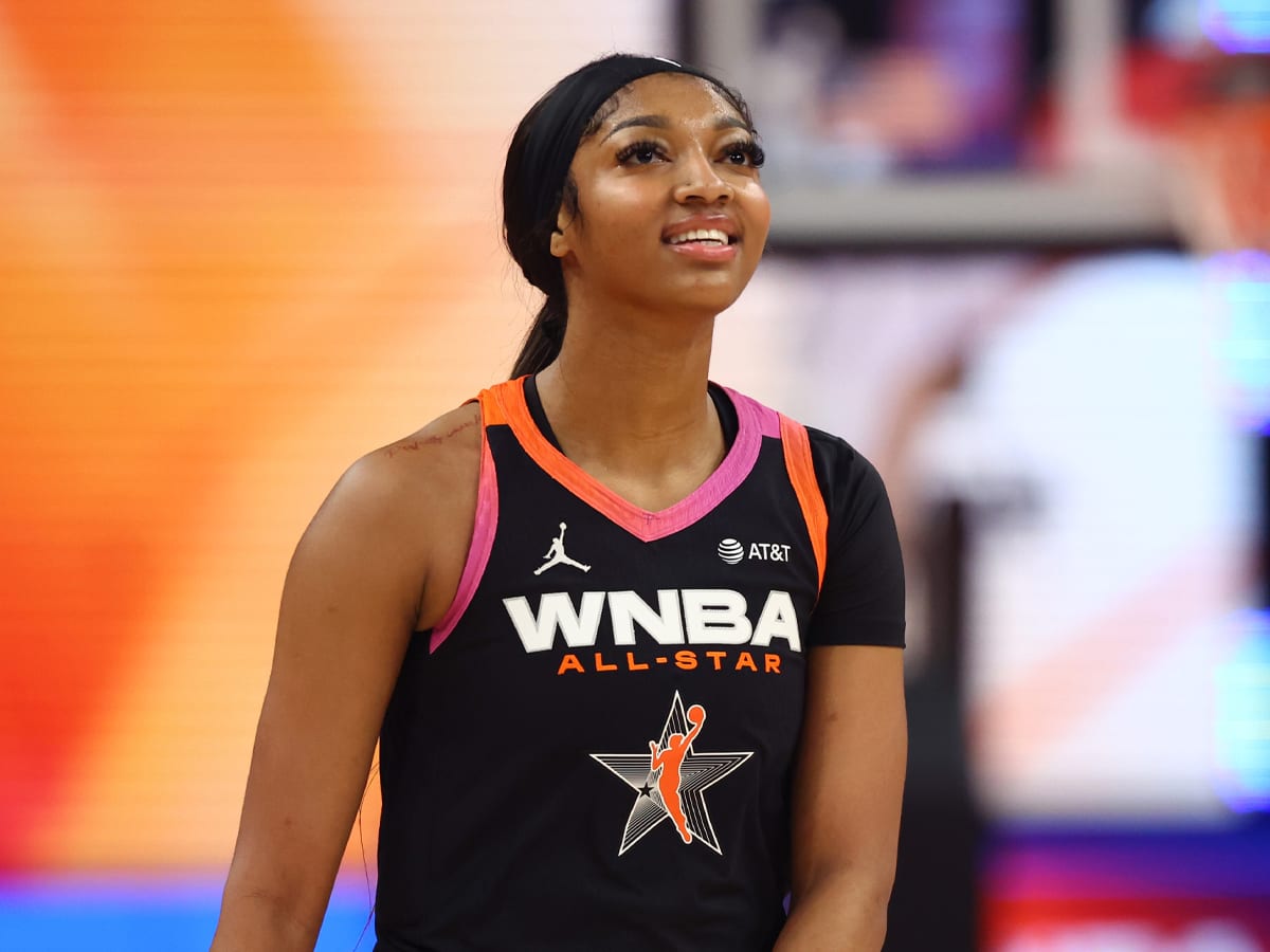 Angel Reese at the WNBA All-Star game