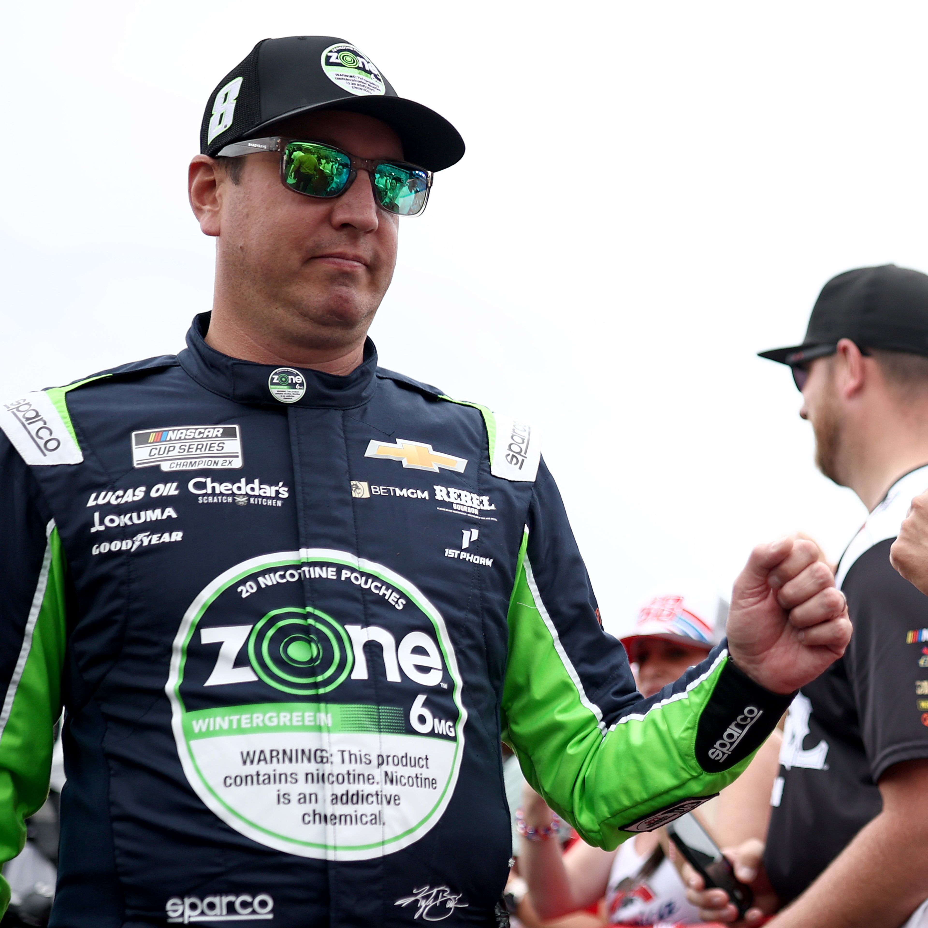 Kyle Busch at Charlotte Motor Speedway in 2025.