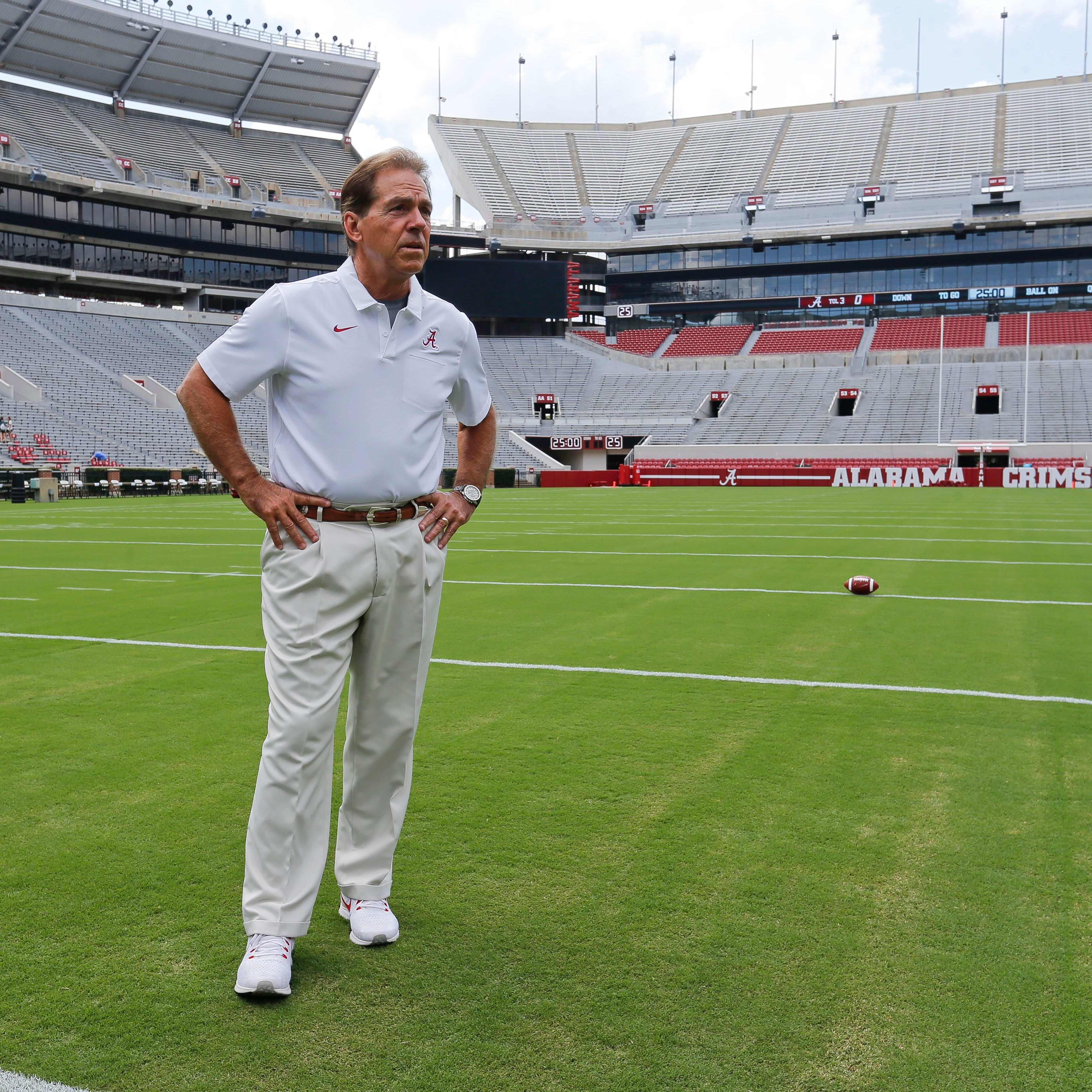 Former Alabama football coach Nick Saban