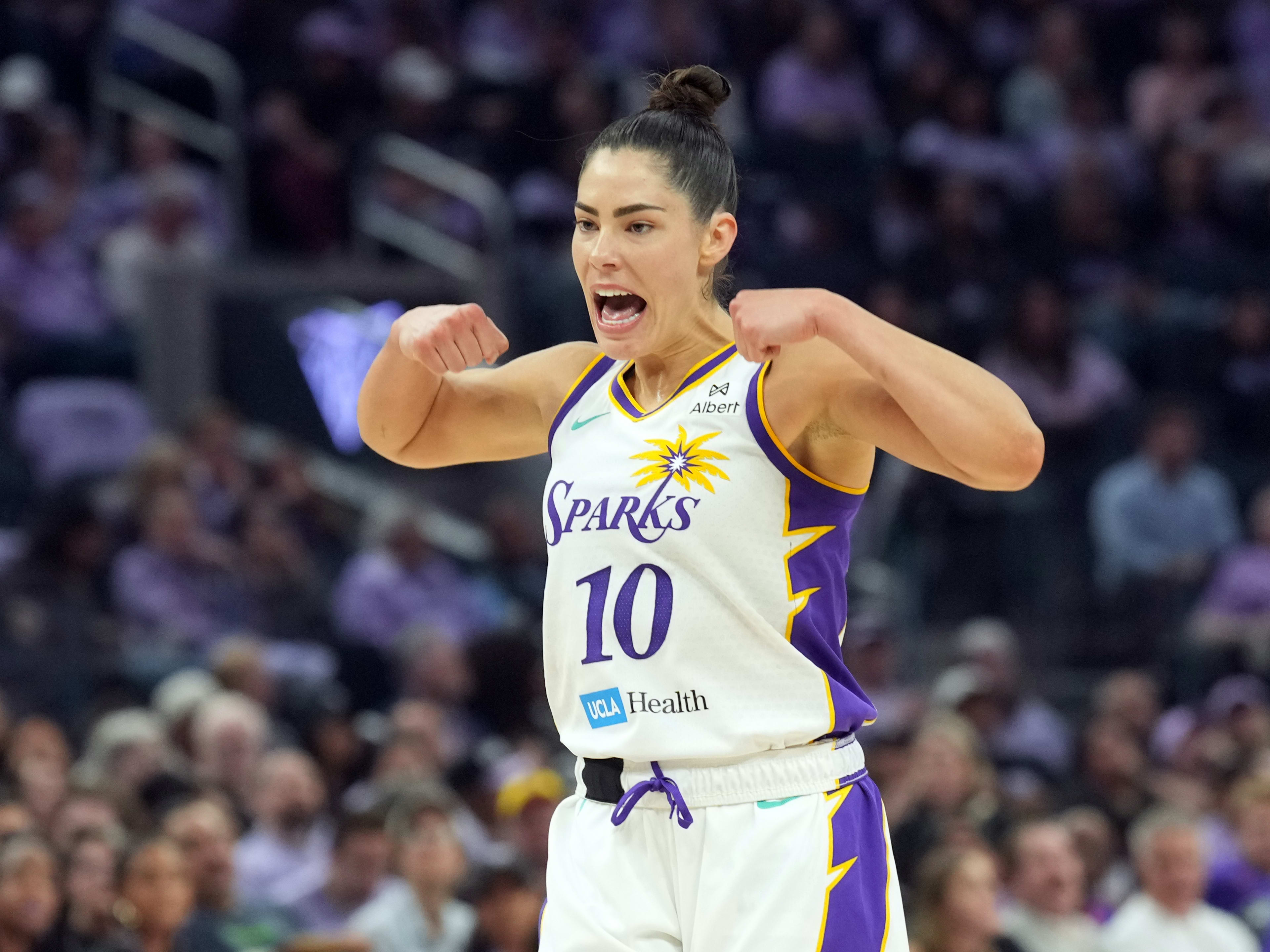 Fans Call for WNBA to Punish Kelsey Plum After 'Dirty Move' vs Valkyries - Athlon Sports