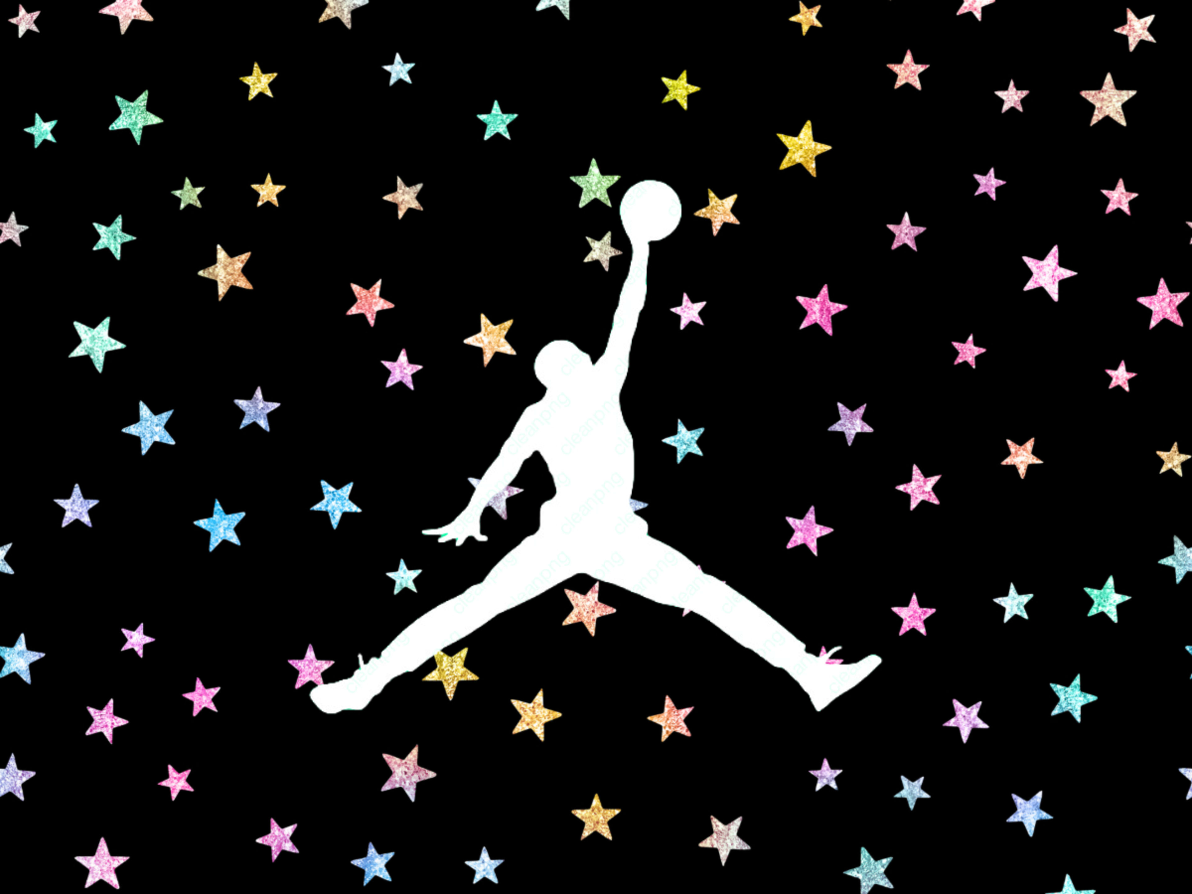 colorful jordan logo