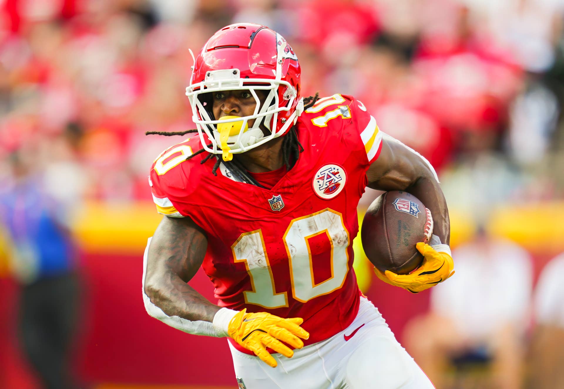 Kansas City Chiefs running back Isiah Pacheco