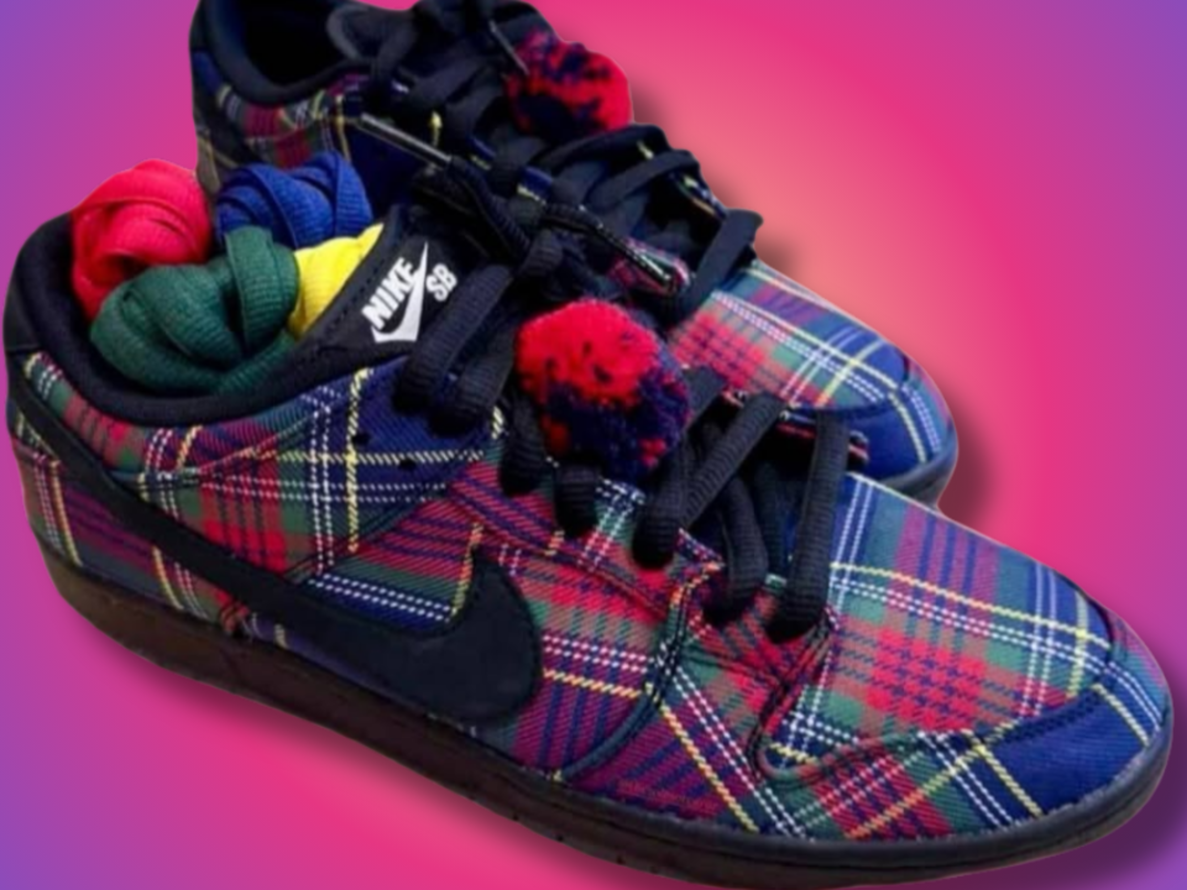 plaid nike shoes