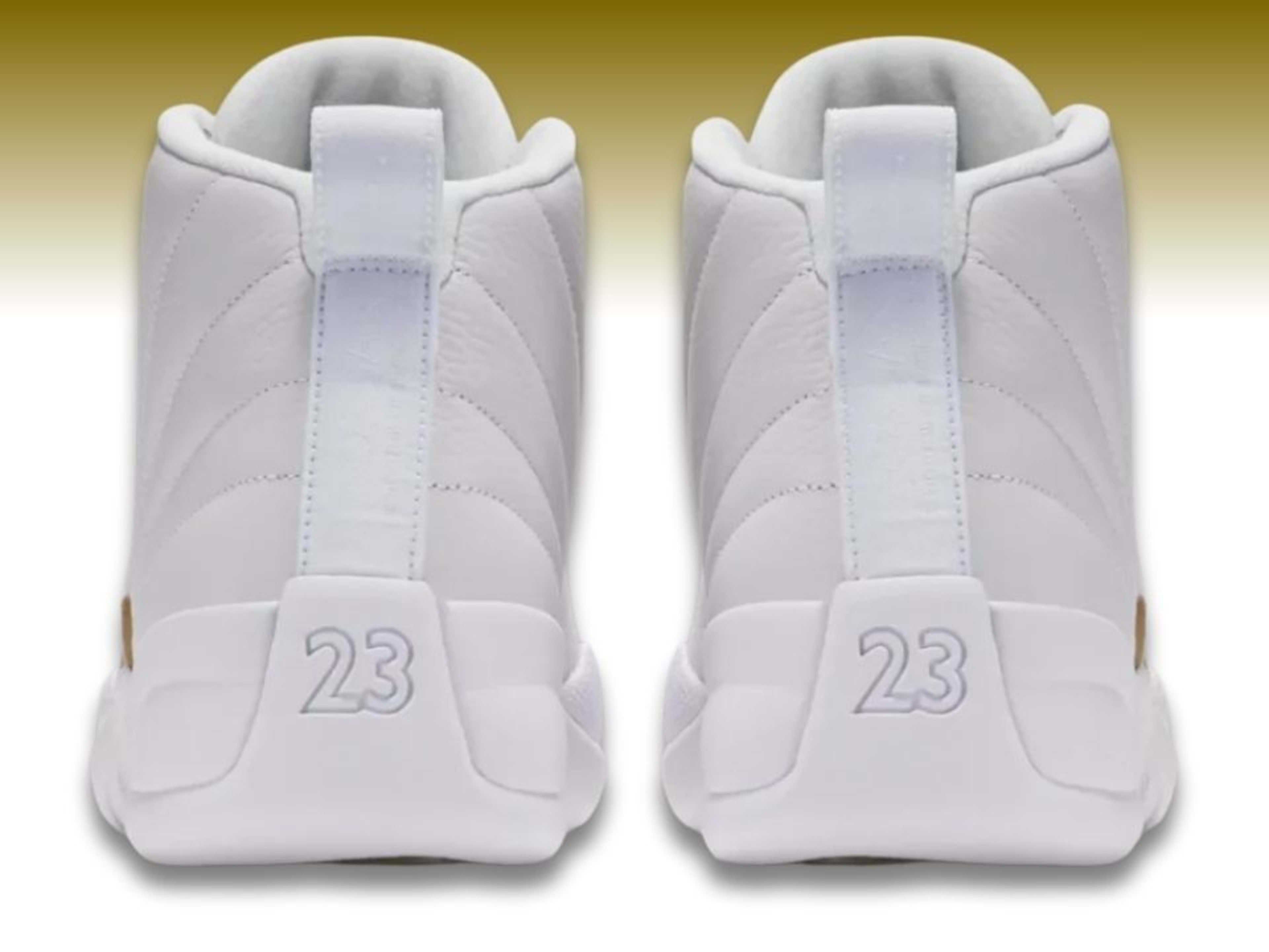jordan ovo 12 white and gold