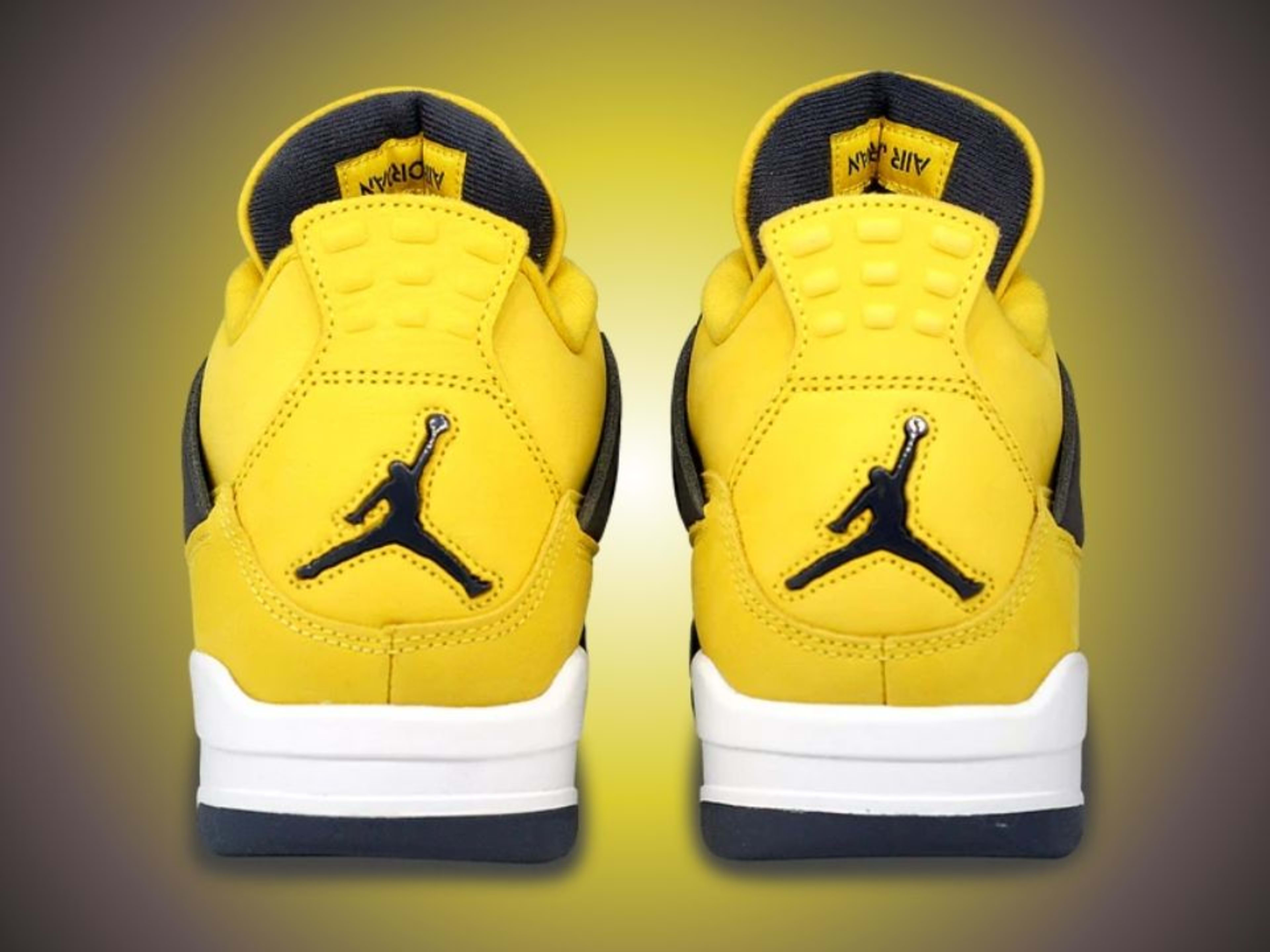 yellow jordan 4 laces