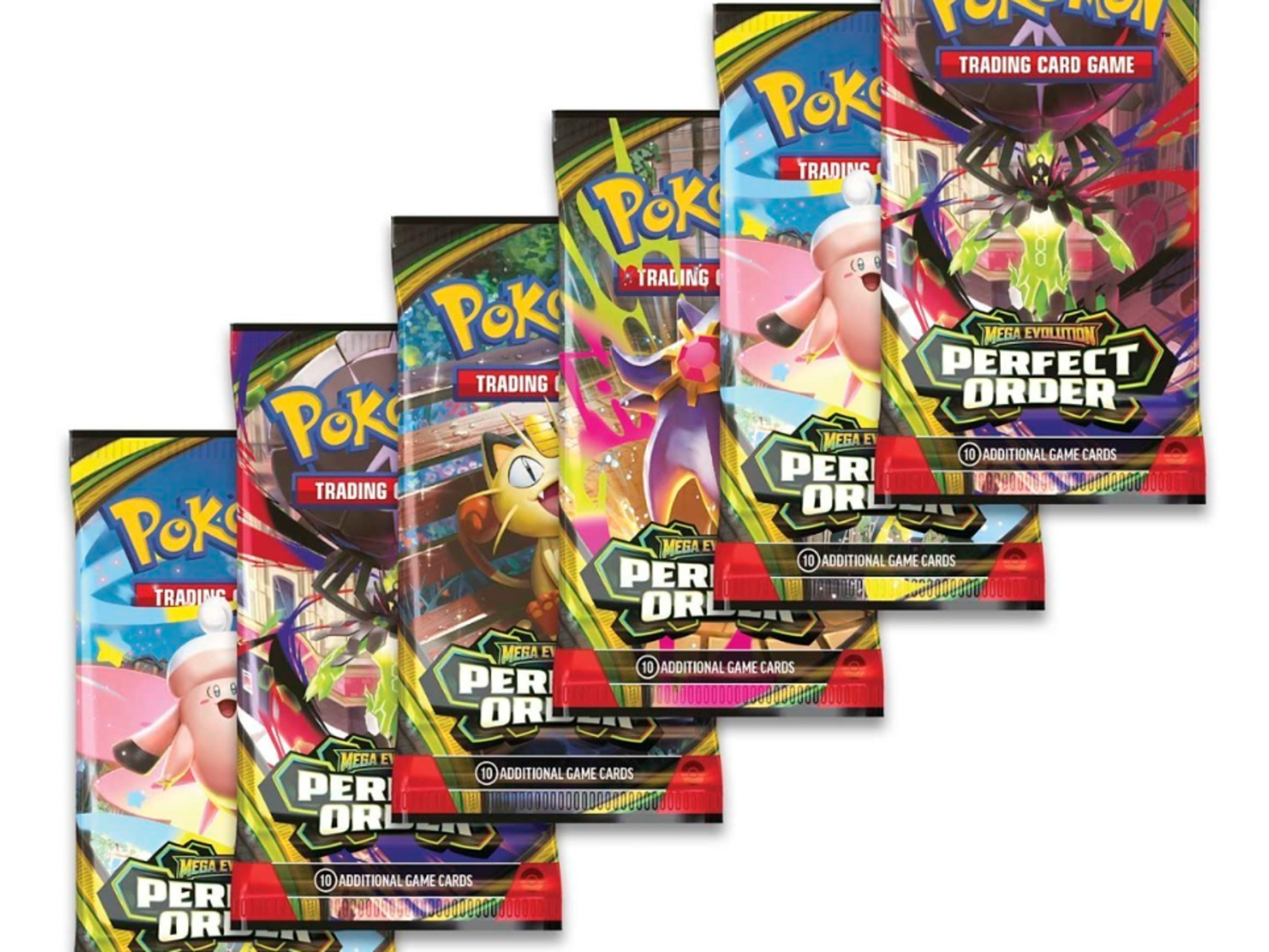 Official Pokémon TCG Perfect Order booster packs lineup