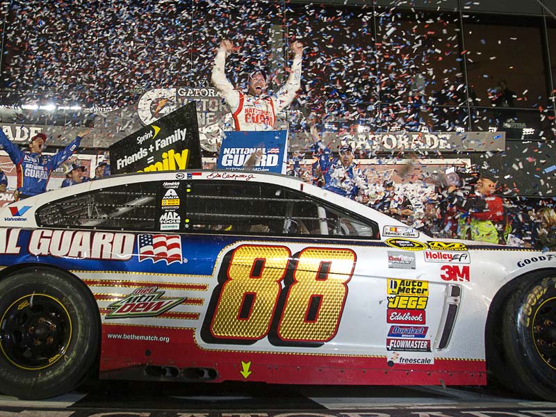 The Daytona 500: Dale Earnhardt Jr. wins a thriller - Athlon Sports