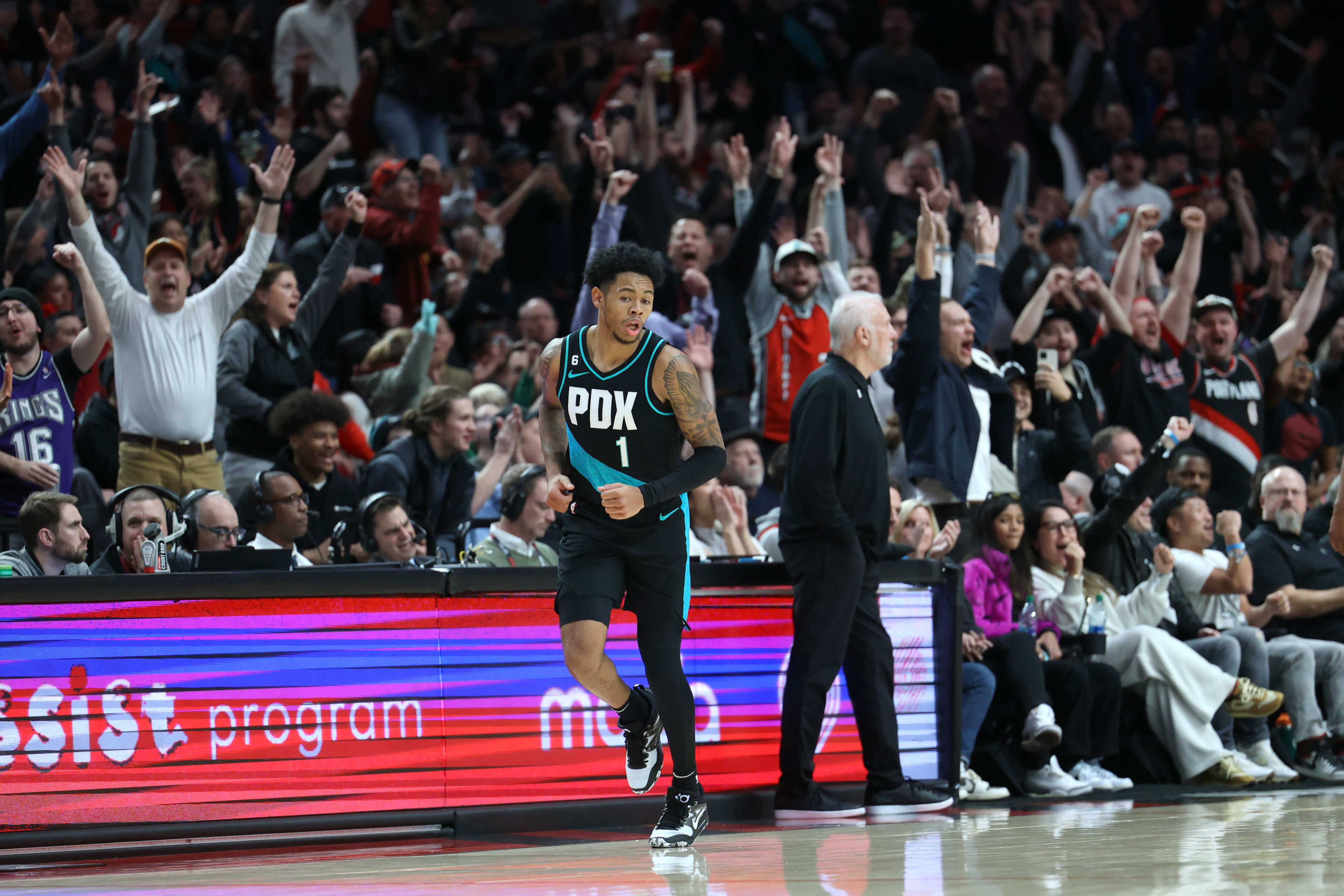Former Portland Trail Blazers guard Anfernee Simons (1)