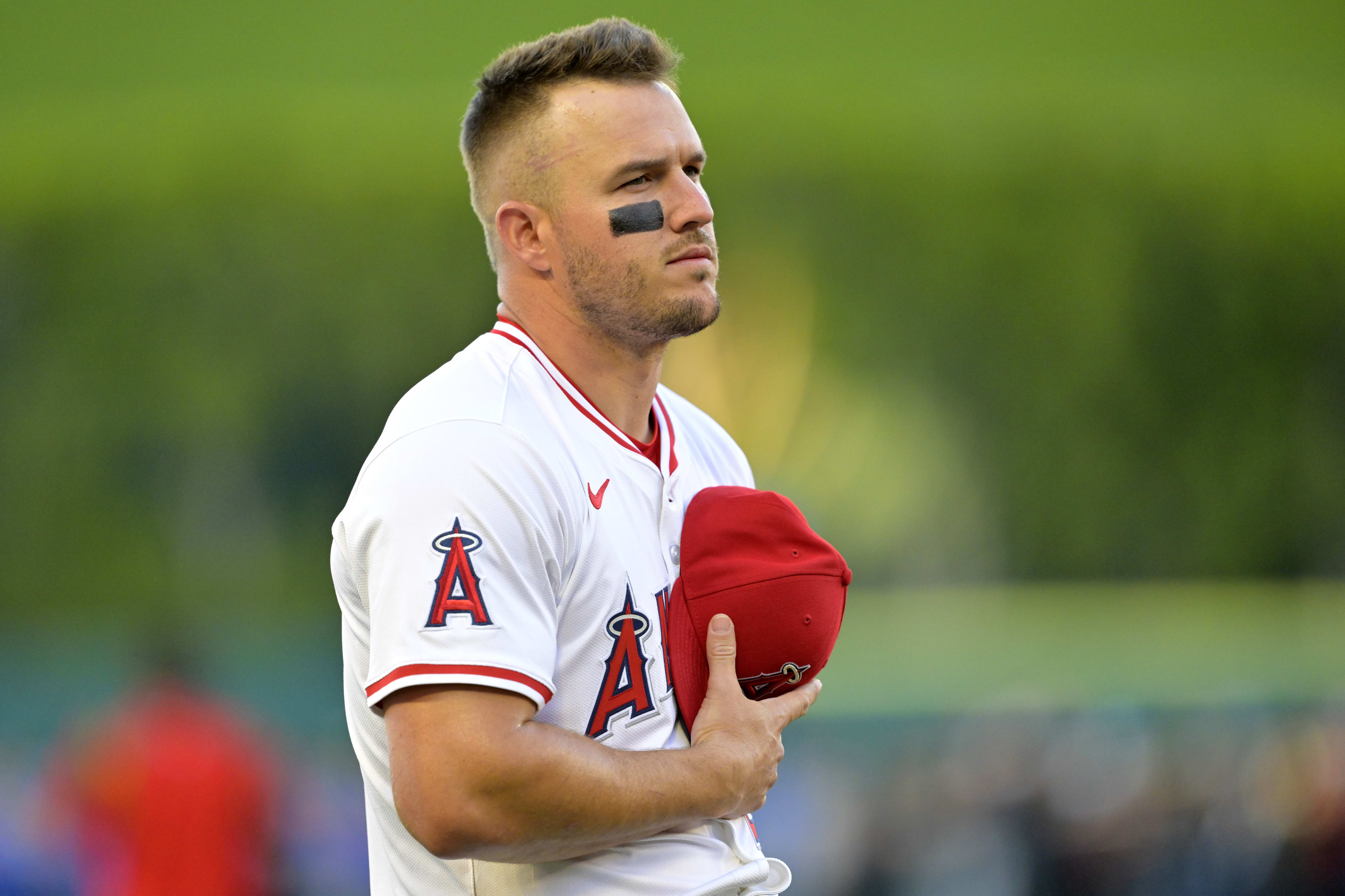 Los Angeles Angels star Mike Trout (27)