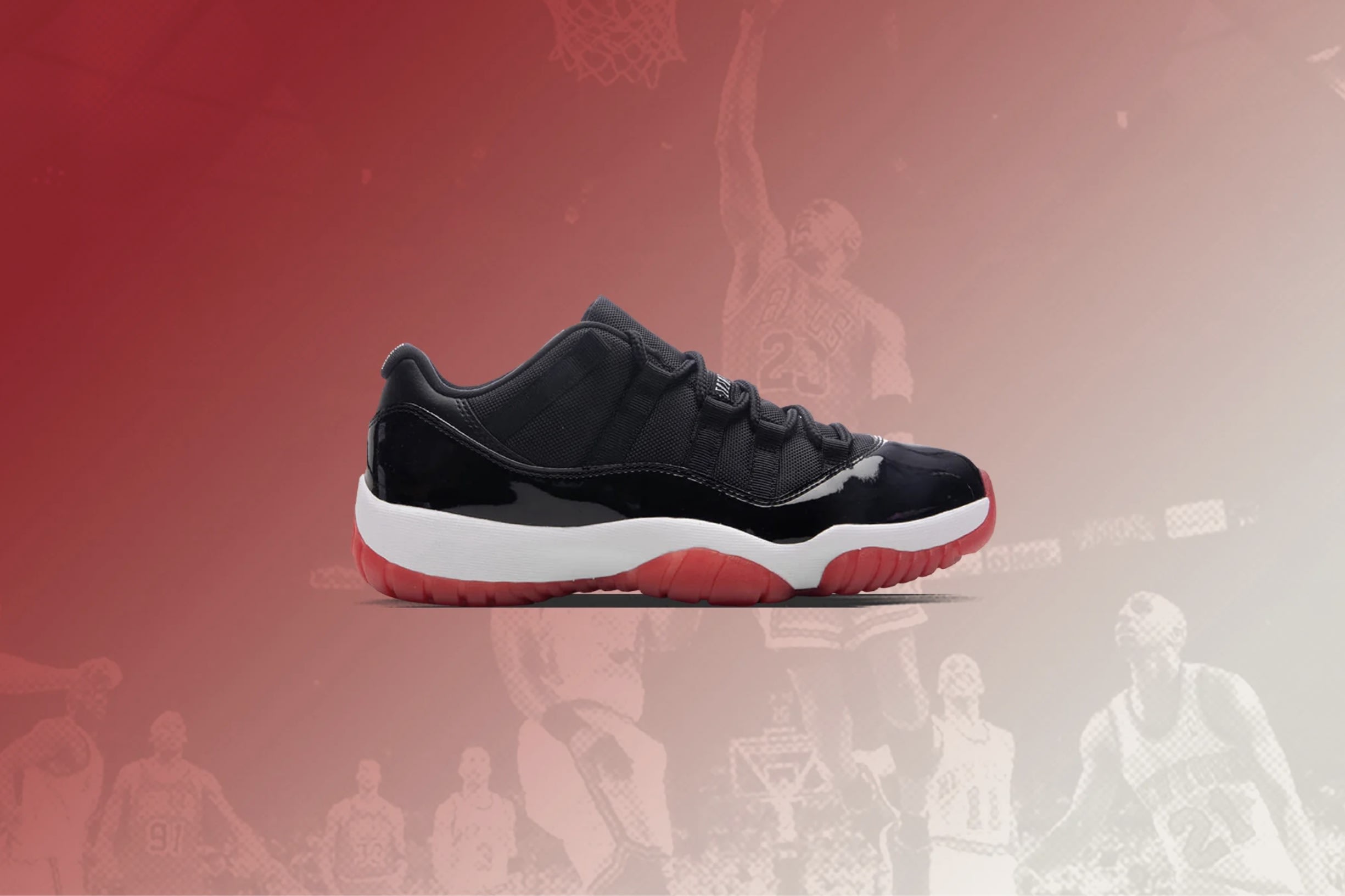 black and red jordan 11 retro