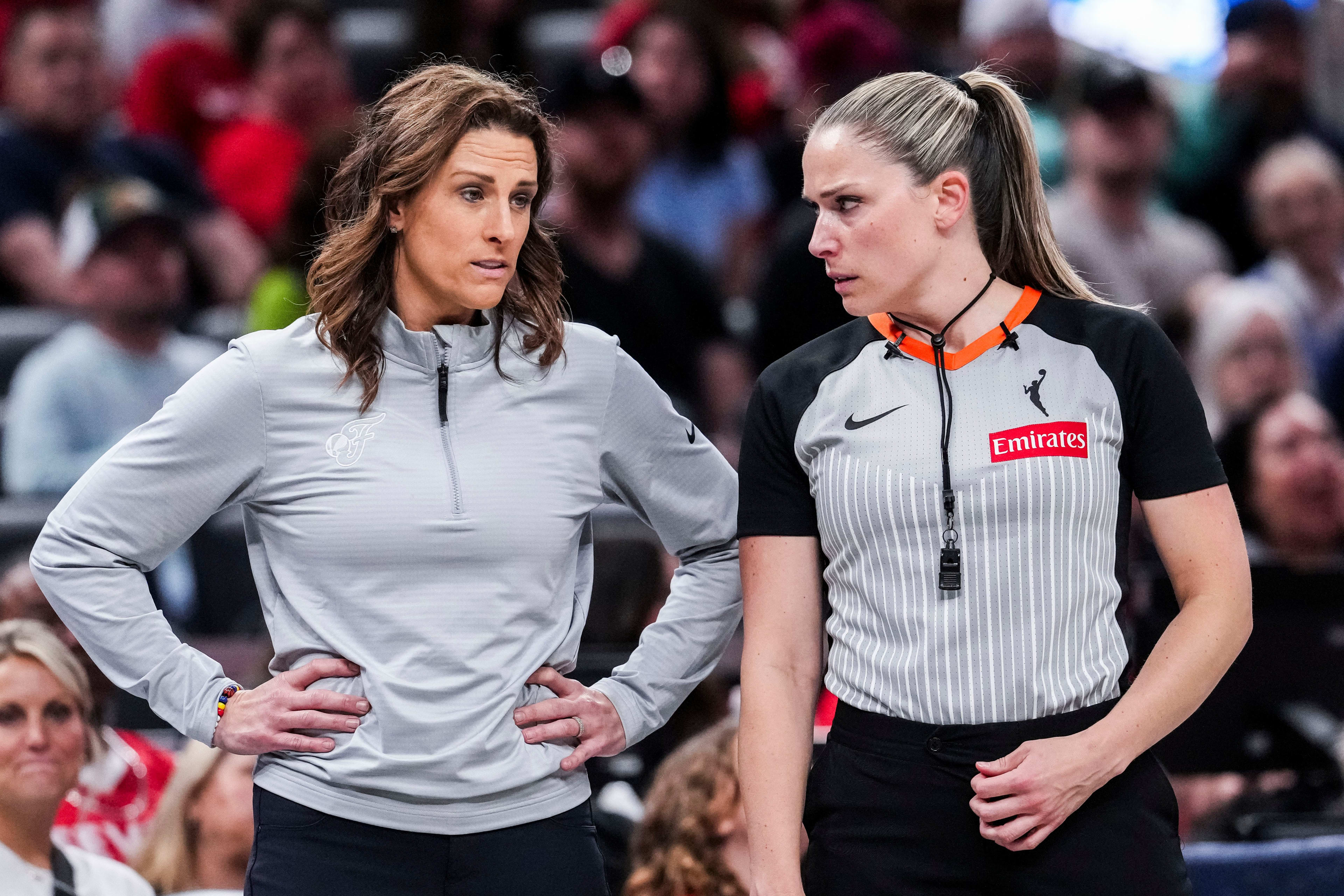 Stephanie White's Sideline Appearance for Fever Game in Iowa Turns Heads - Athlon Sports