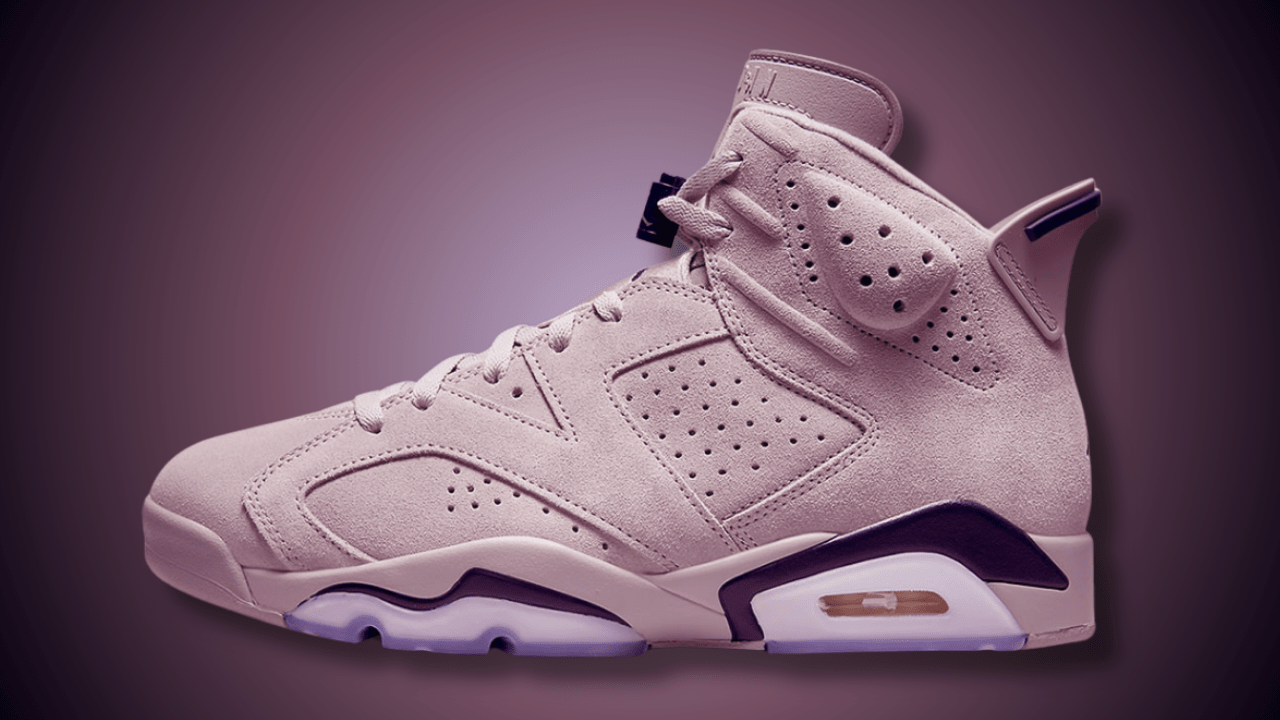 pink suede jordan 6