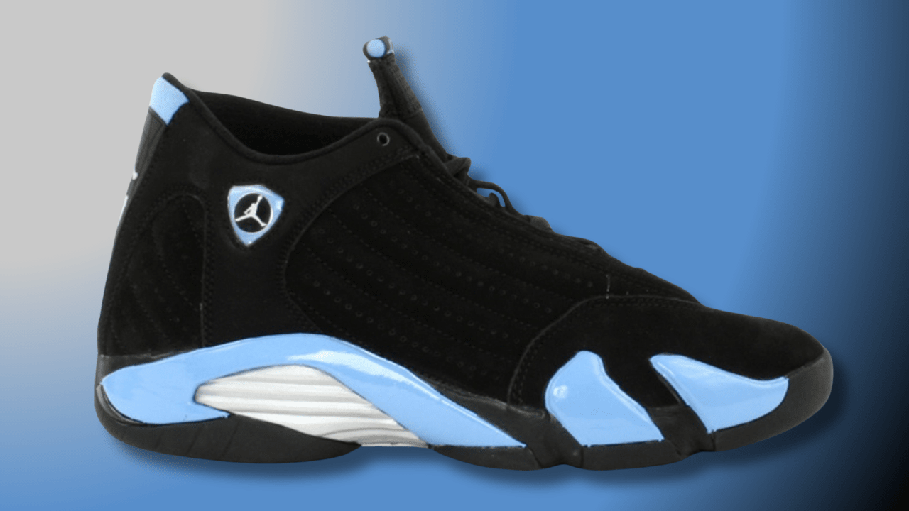 retro 14 black and blue