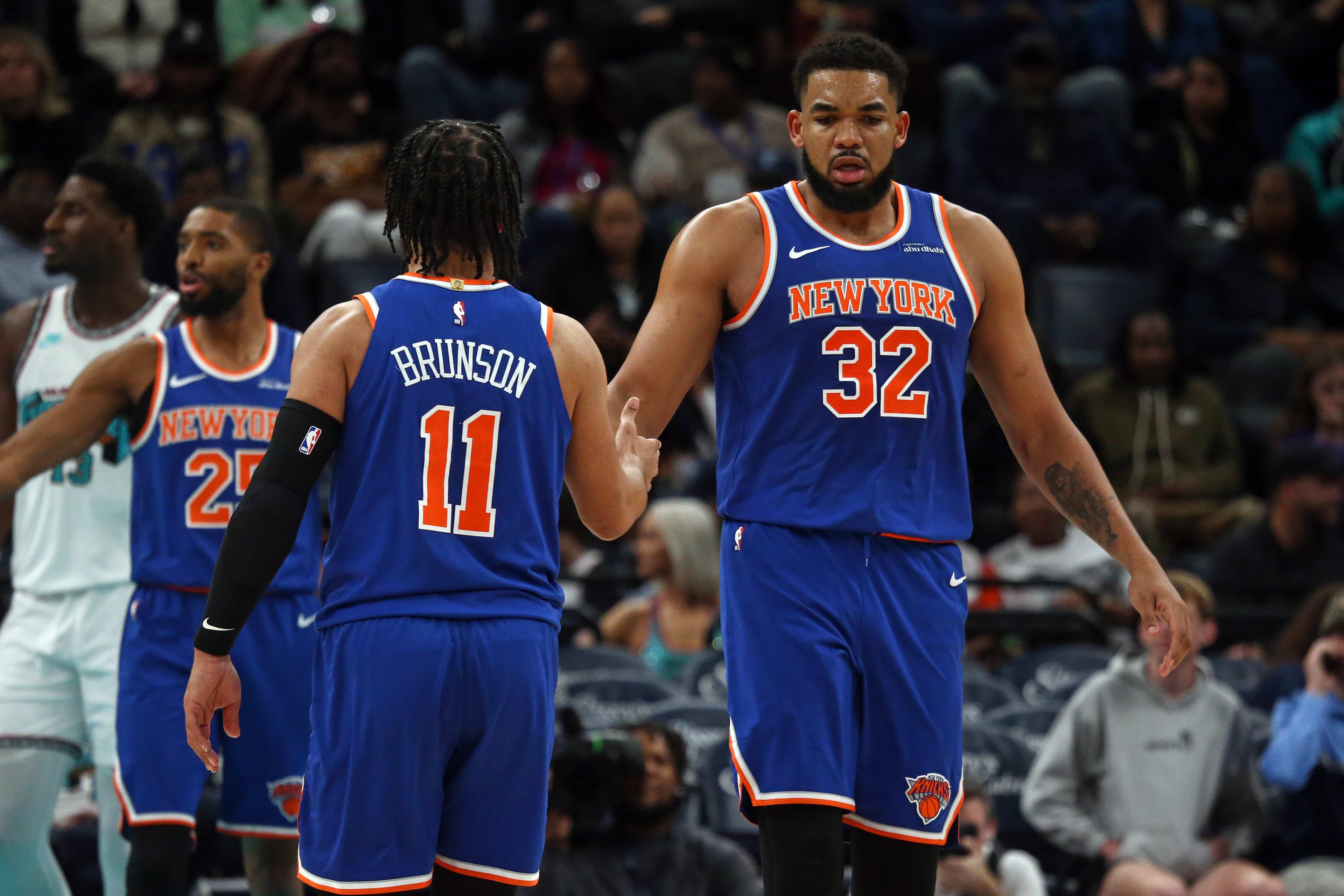 New York Knicks stars Jalen Brunson and Karl-Anthony Towns