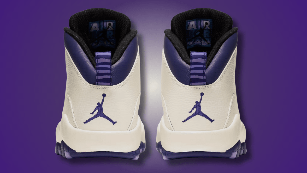 purple jordan 10s