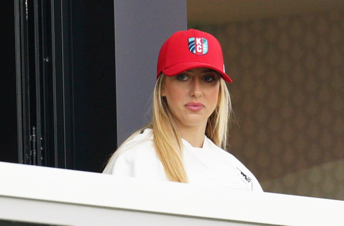 Chiefs quarterback Patrick Mahomes' wife, Brittany Mahomes, at a KC Current game.
