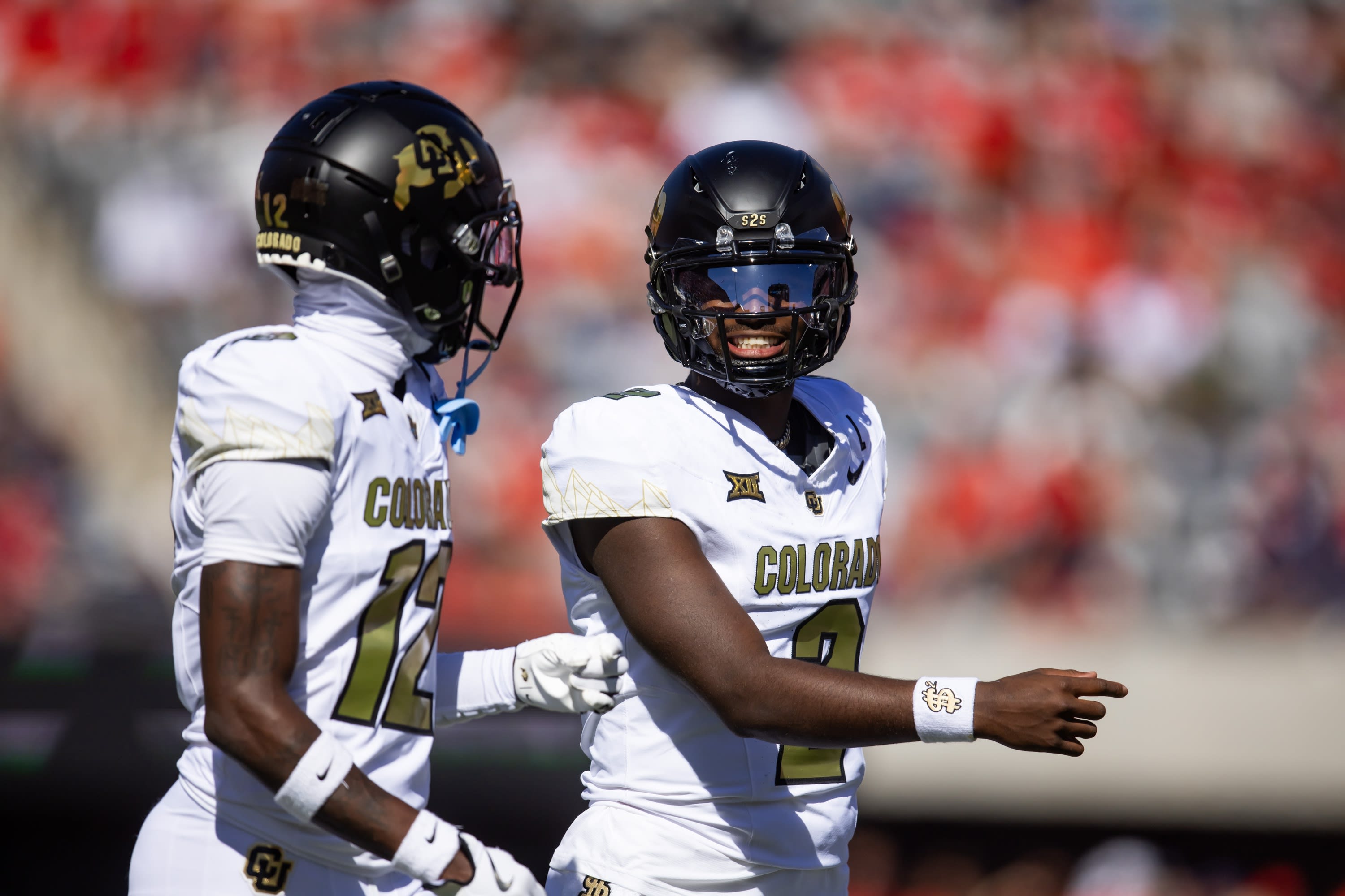 Colorado Buffaloes wide receiver Travis Hunter, quarterback Shedeur Sanders