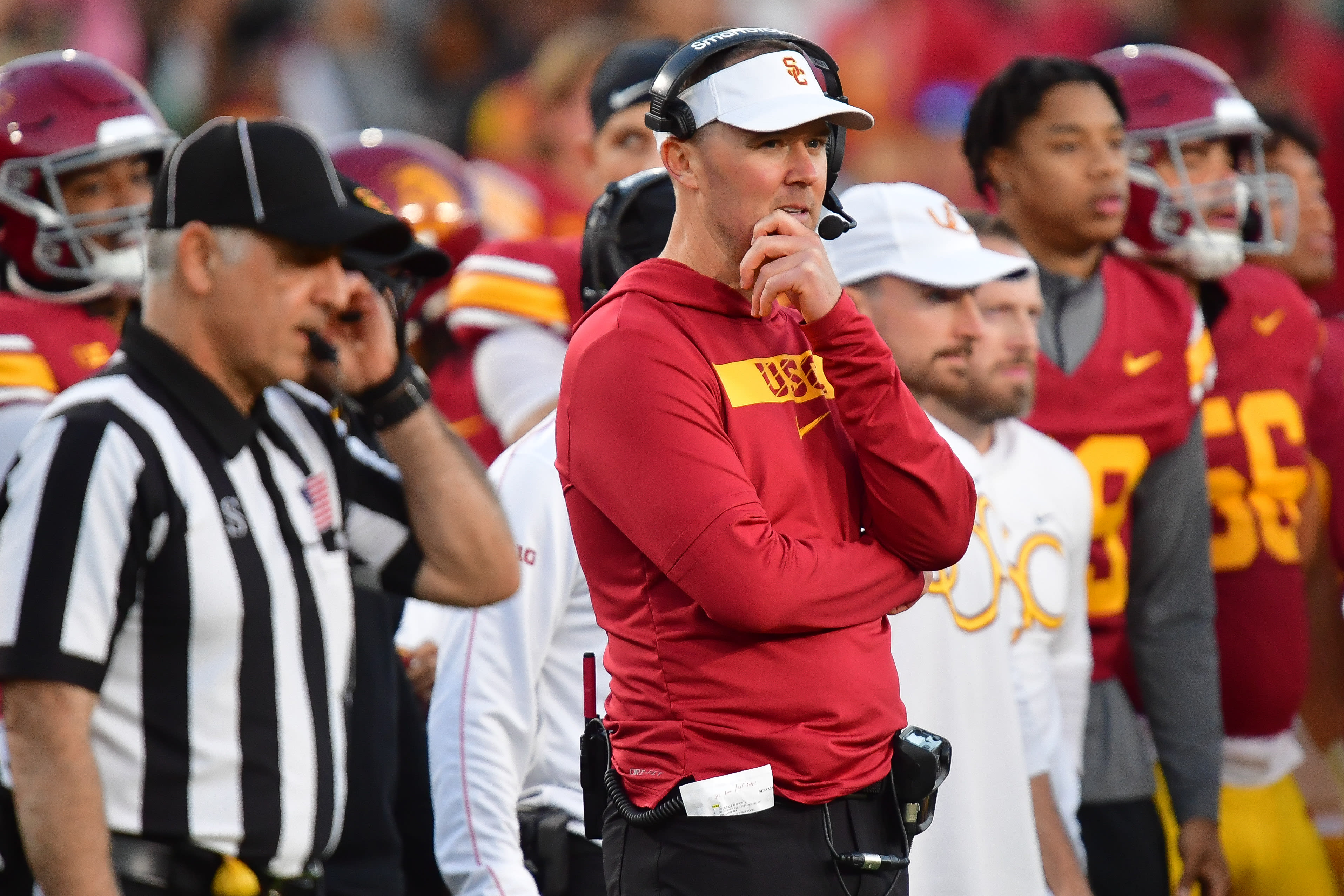 USC Trojans head coach Lincoln Riley.