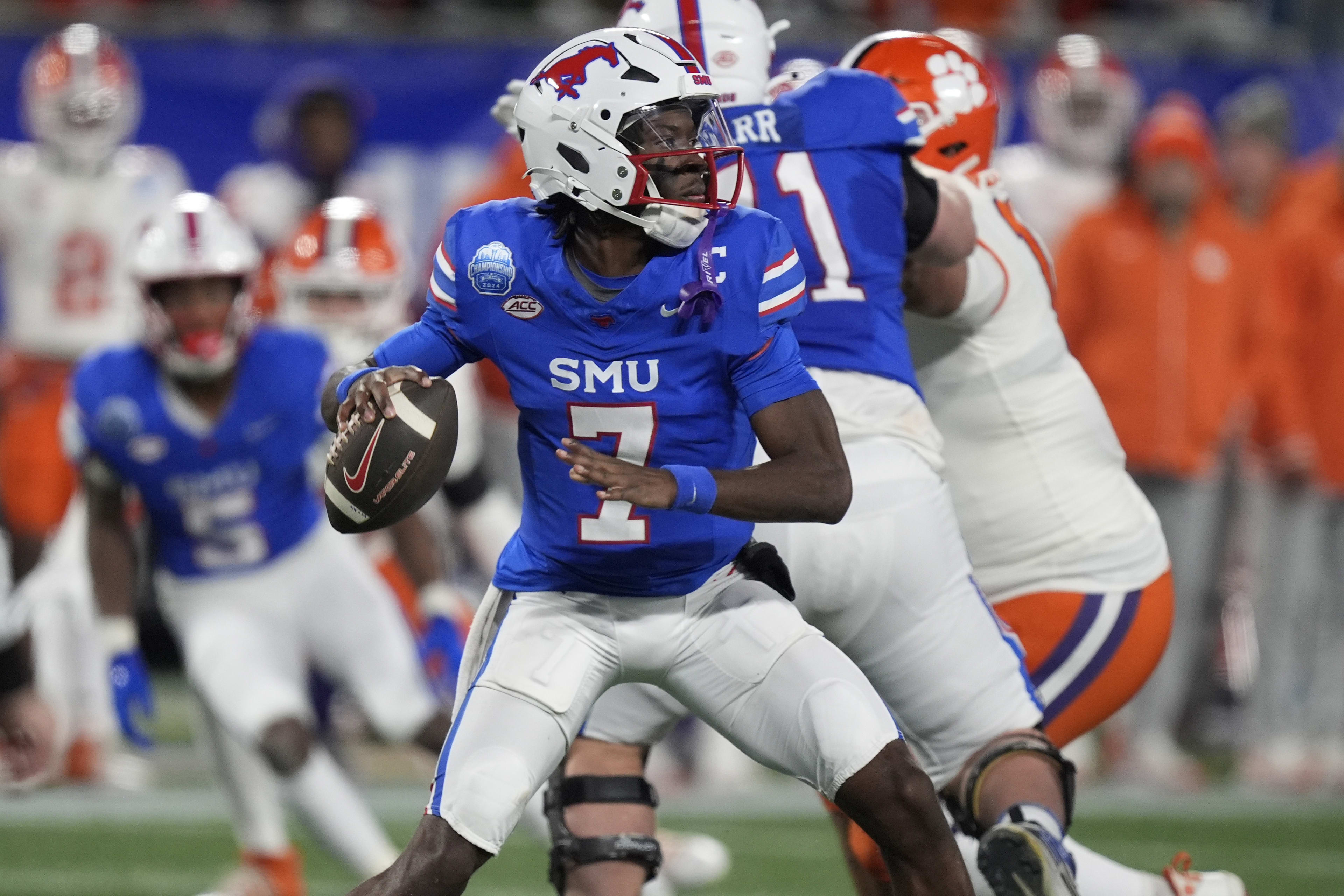 Kevin Jennings SMU quarterback 2025, Alabama transfer portal tampering, college football rumors, NCAA recruiting violations