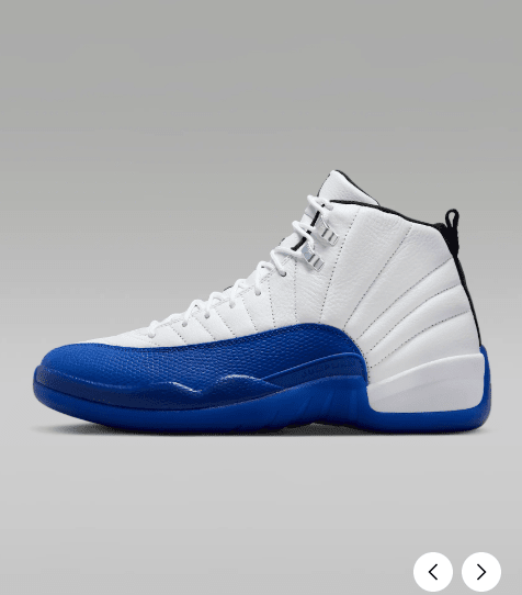 NIKE ☆ Air Jordan 12 Retro ‘White & Game ’ Air Jordan 12 White / Game Royal - YouTube