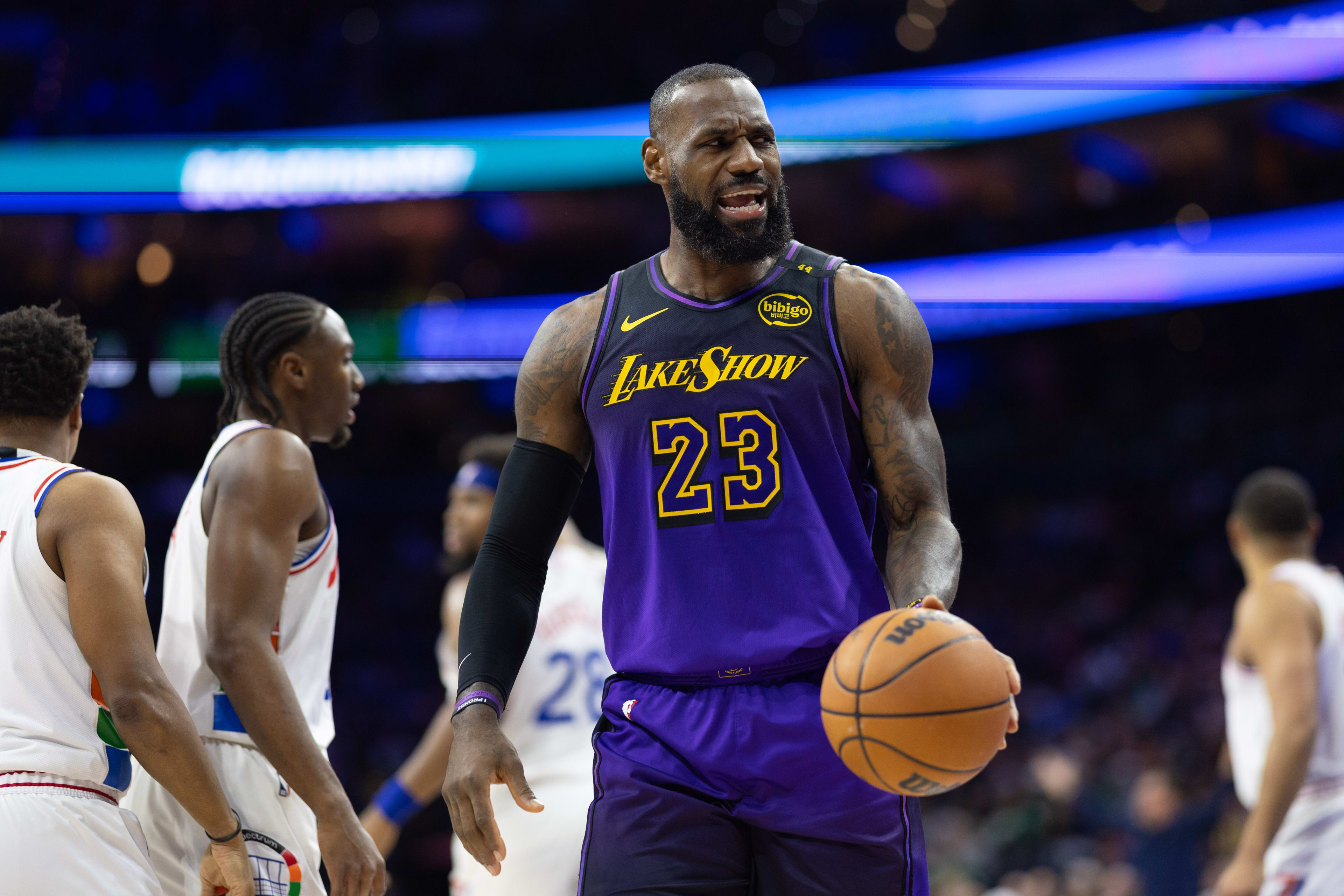 Los Angeles Lakers forward LeBron James.