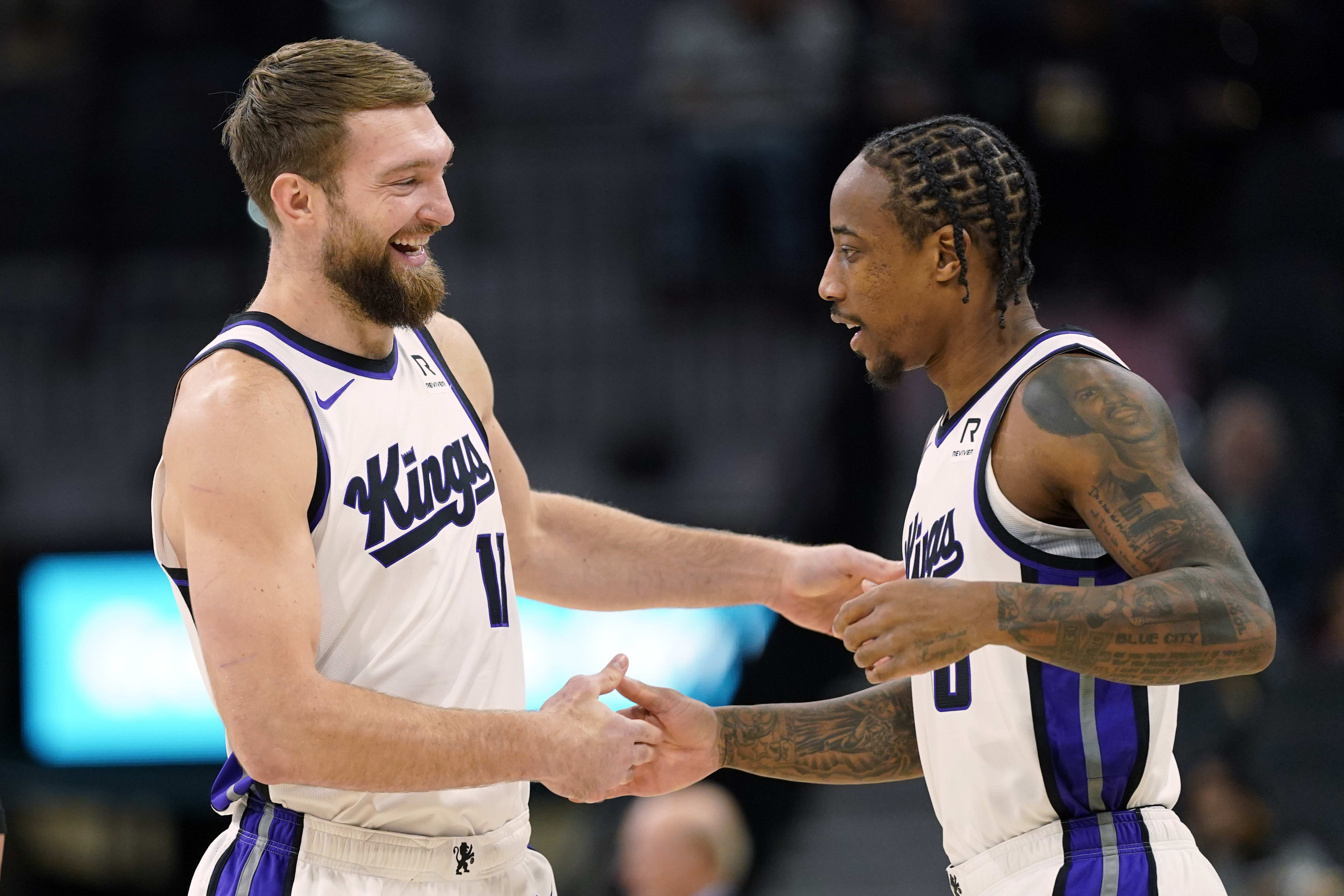 Sacramento Kings stars Domantas Sabonis and DeMar DeRozan