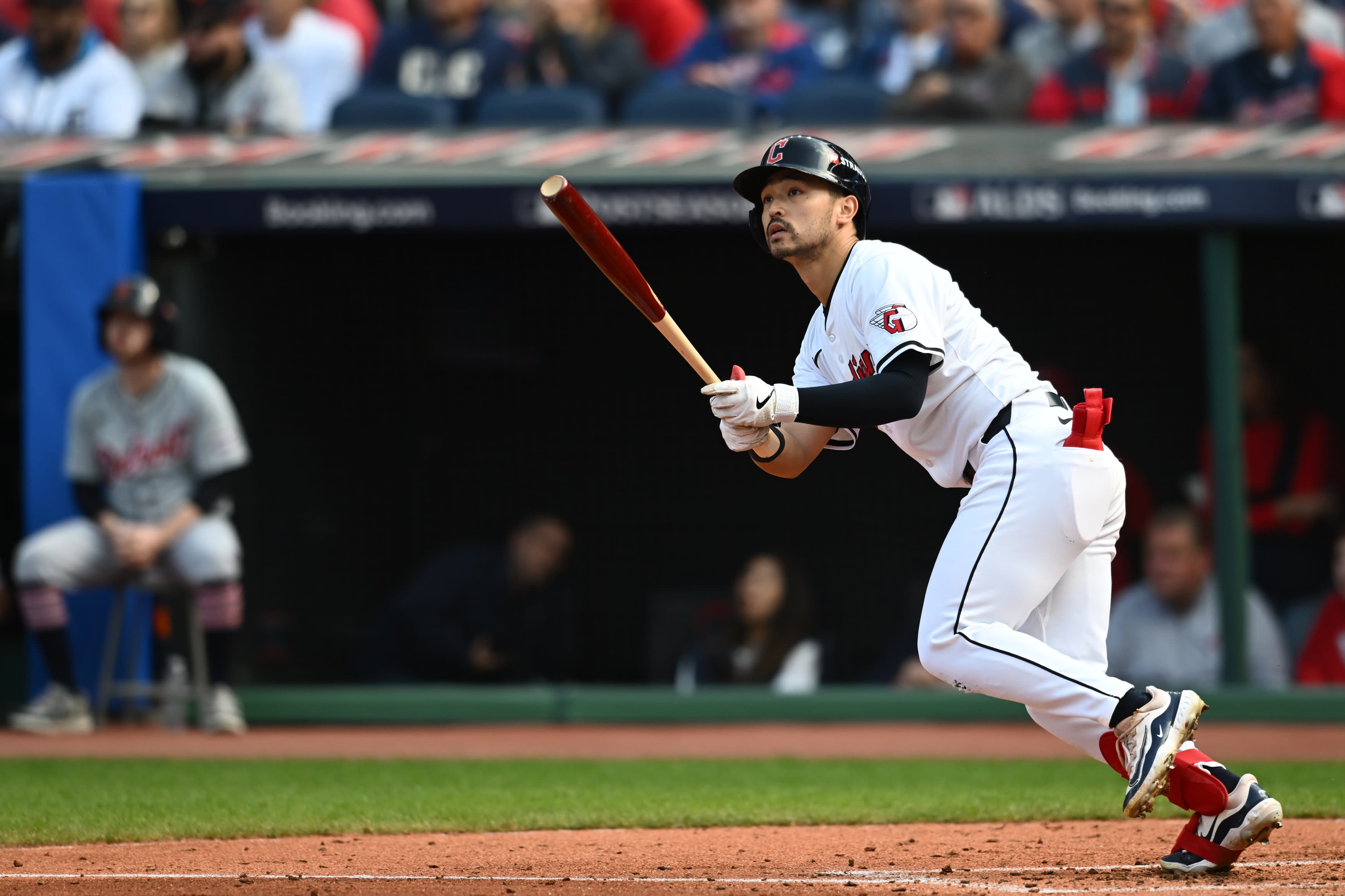 Cleveland Guardians outfielder Steven Kwan (38)
