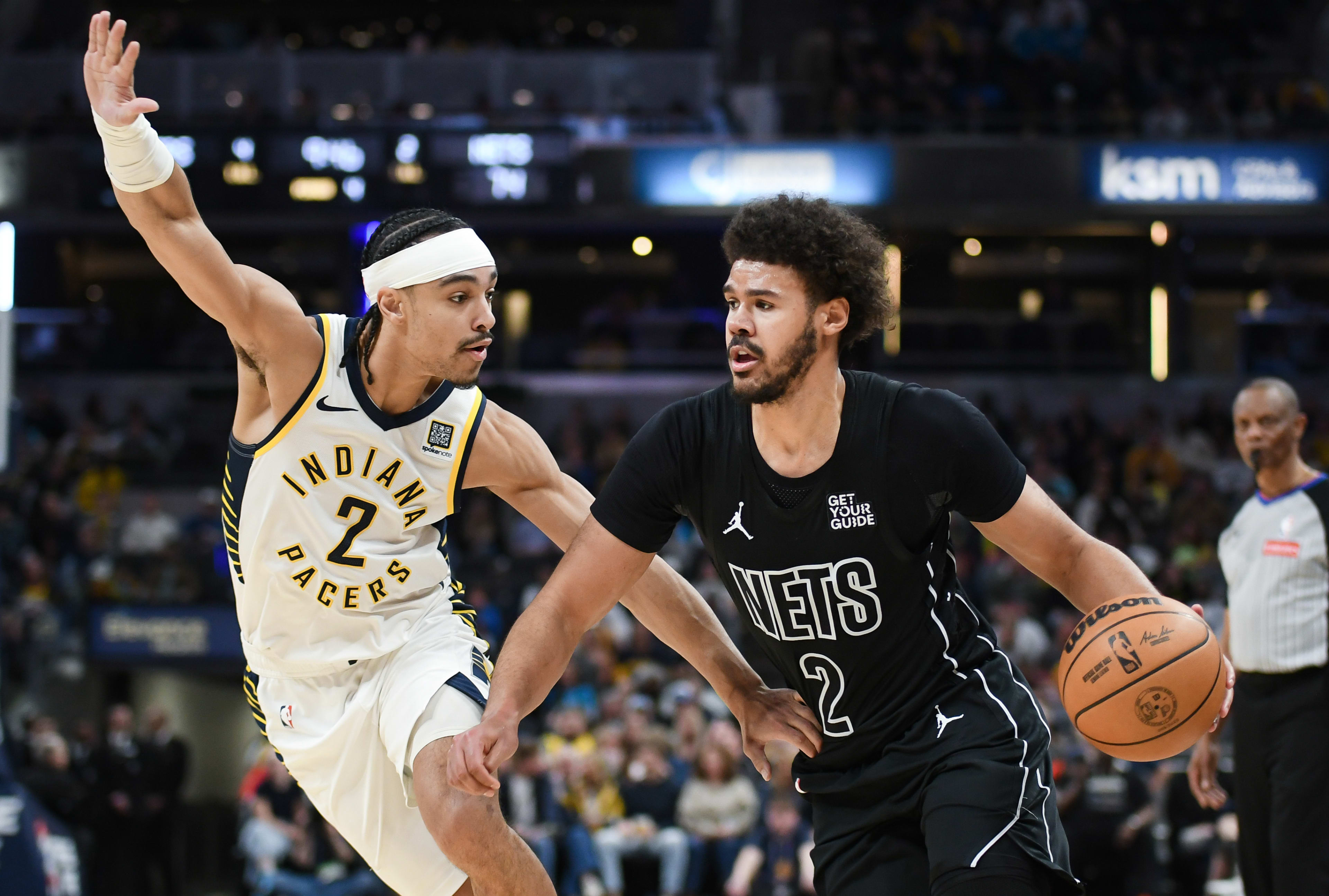 Brooklyn Nets forward Cameron Johnson (2).